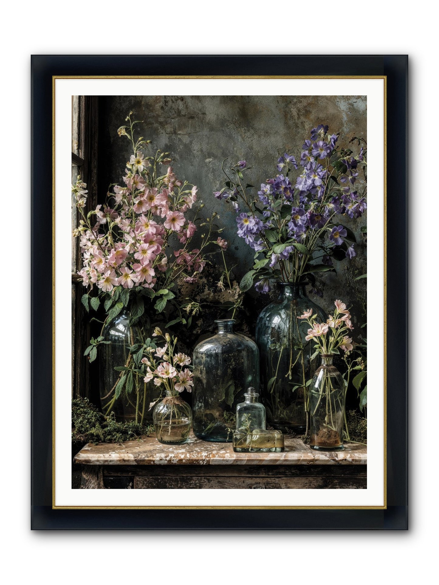 The Gluttony Of Grace Framed Print - Wide Black w/Gold 36x48