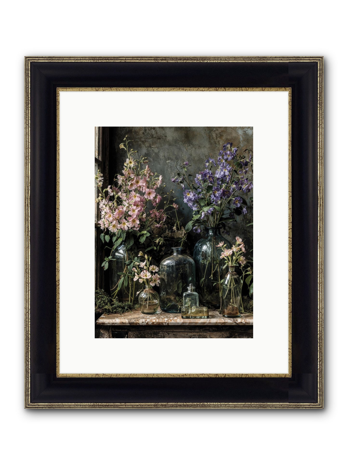The Gluttony Of Grace Framed Print - Black & Gold 9x12