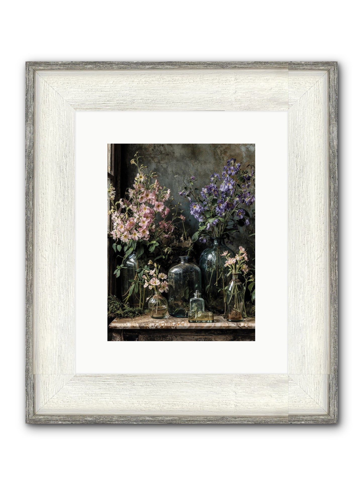 The Gluttony Of Grace Framed Print - Driftwood White 9x12