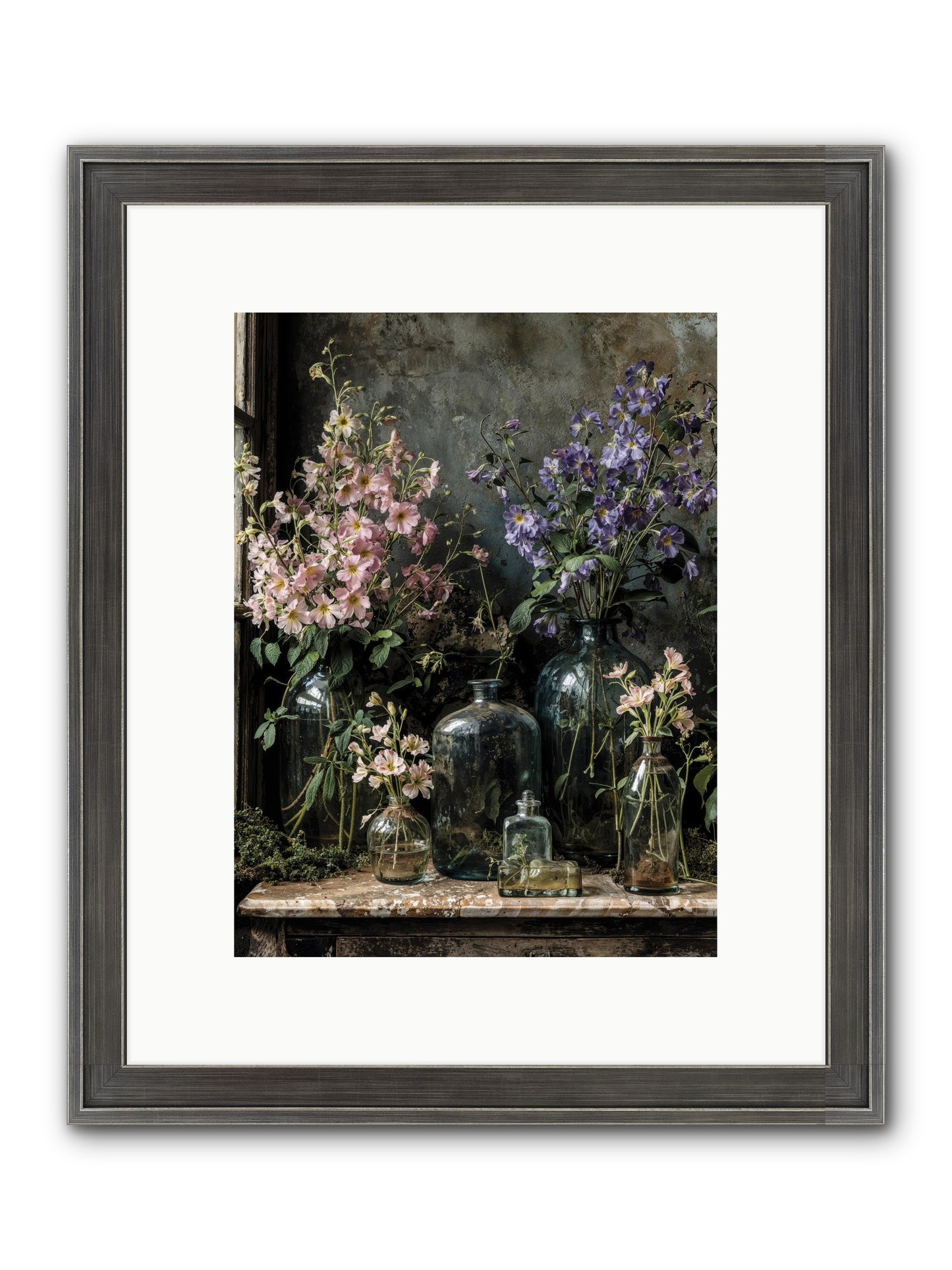 The Gluttony Of Grace Framed Print - Slimwoods Black/Silver 9x12