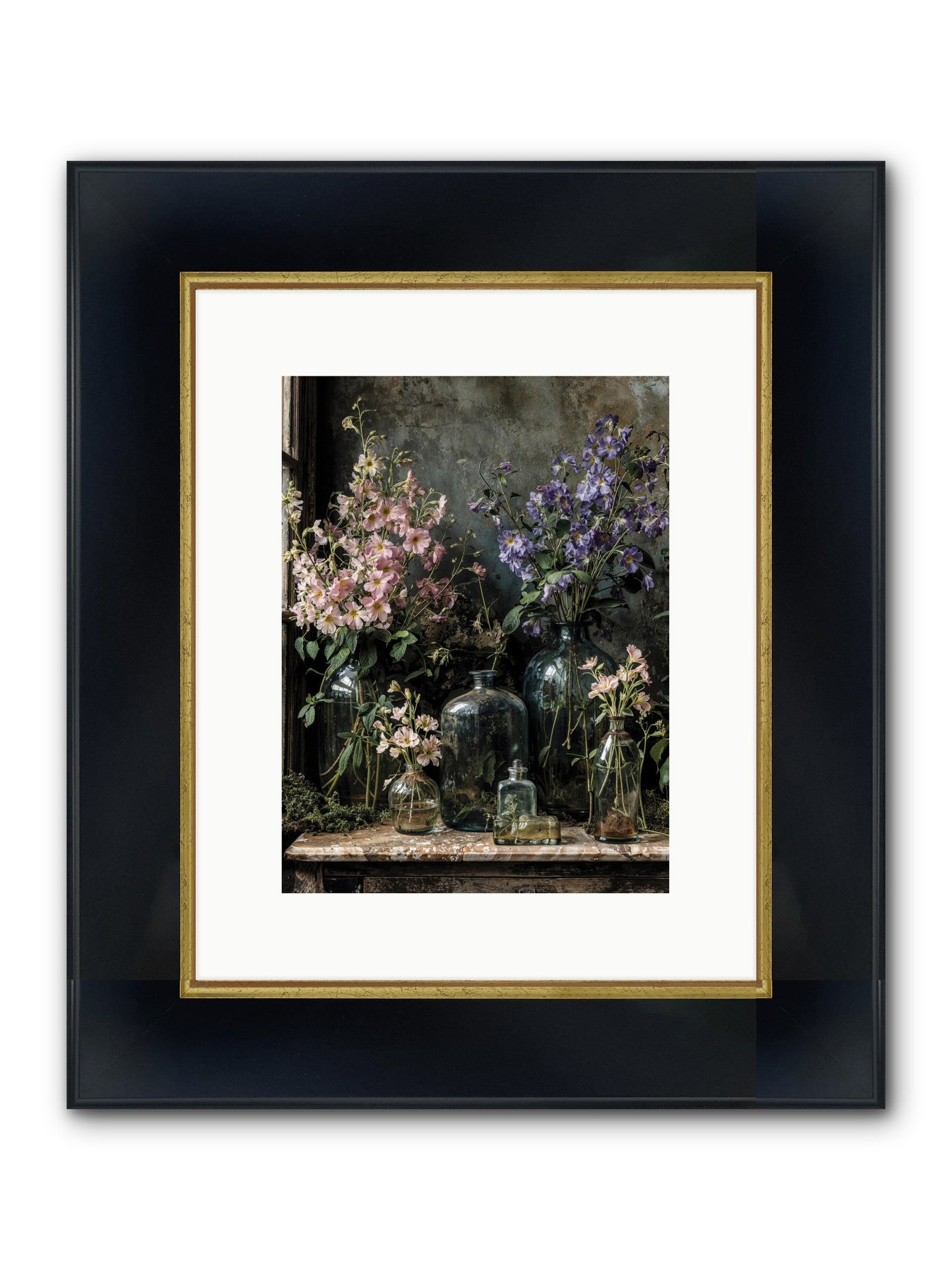 The Gluttony Of Grace Framed Print - Wide Black w/Gold 9x12