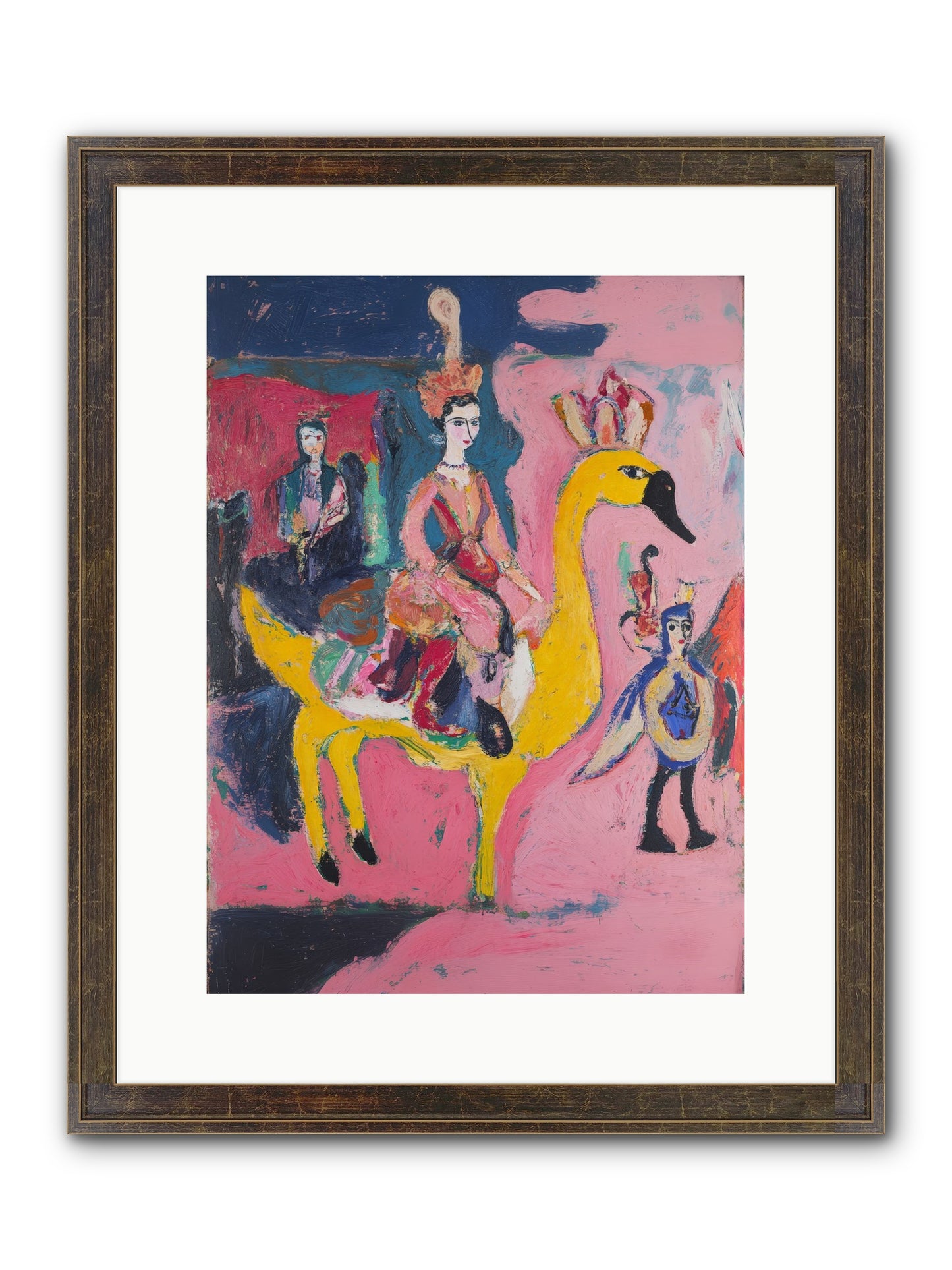 The Golden Chariot Framed Print - Slimwoods Black/Gold 12x16
