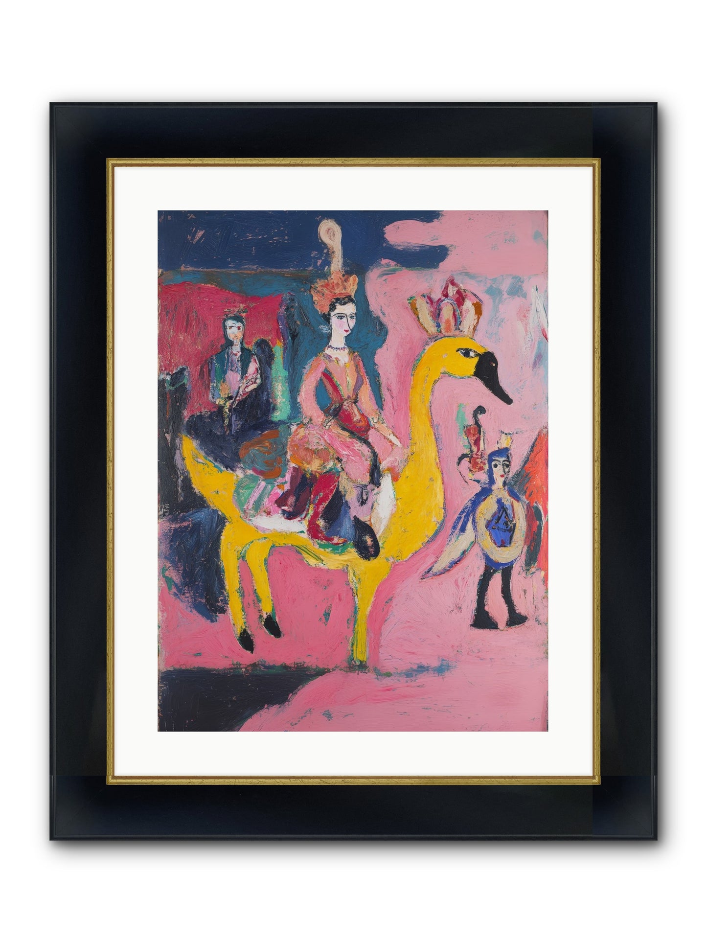 The Golden Chariot Framed Print - Wide Black w/Gold 18x24