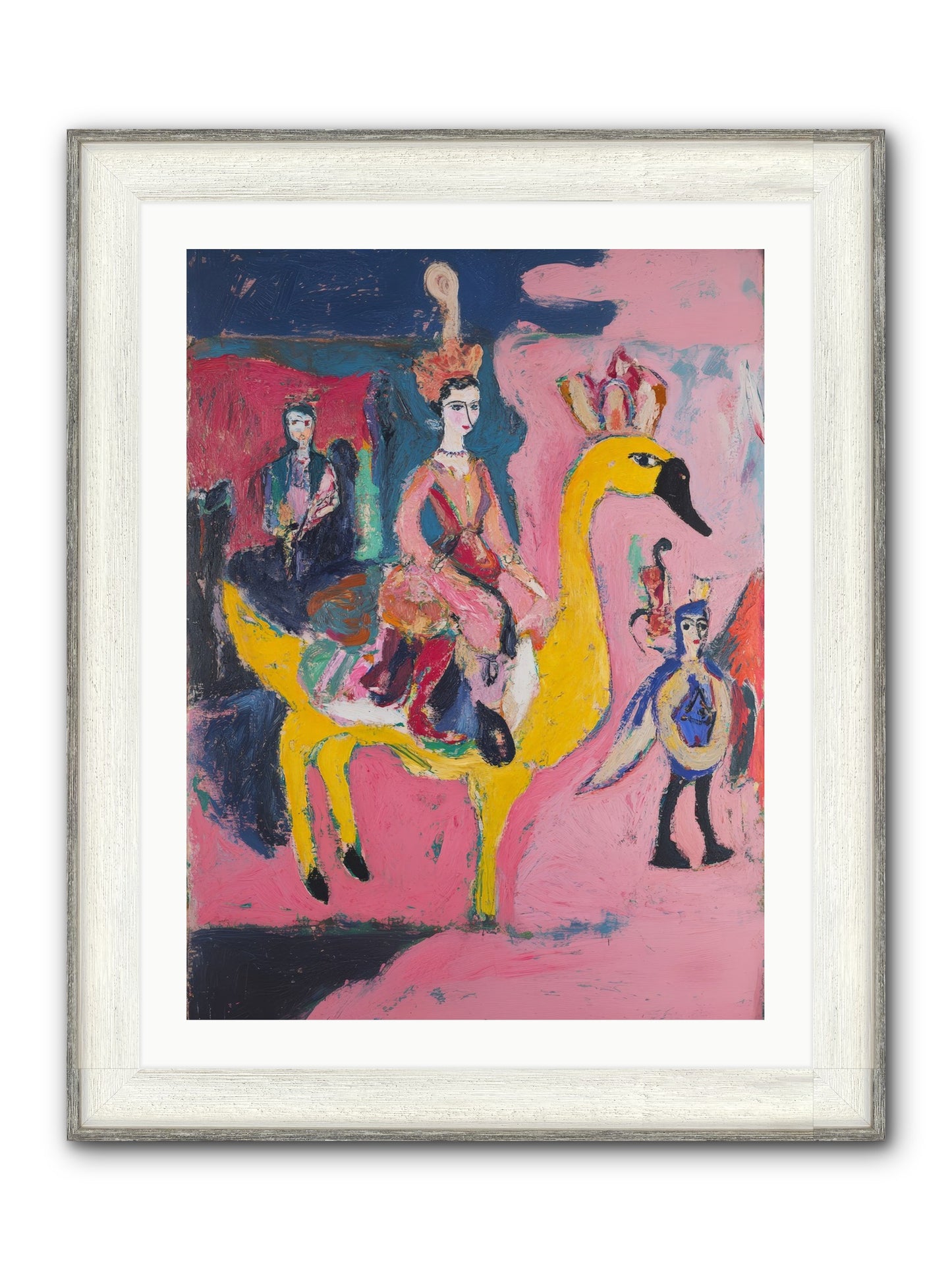 The Golden Chariot Framed Print - Driftwood White 24x32