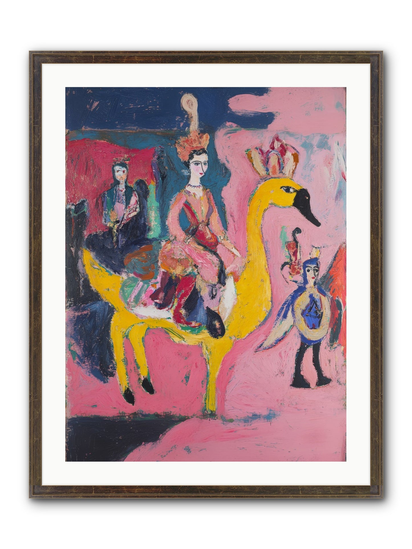 The Golden Chariot Framed Print - Slimwoods Black/Gold 24x32