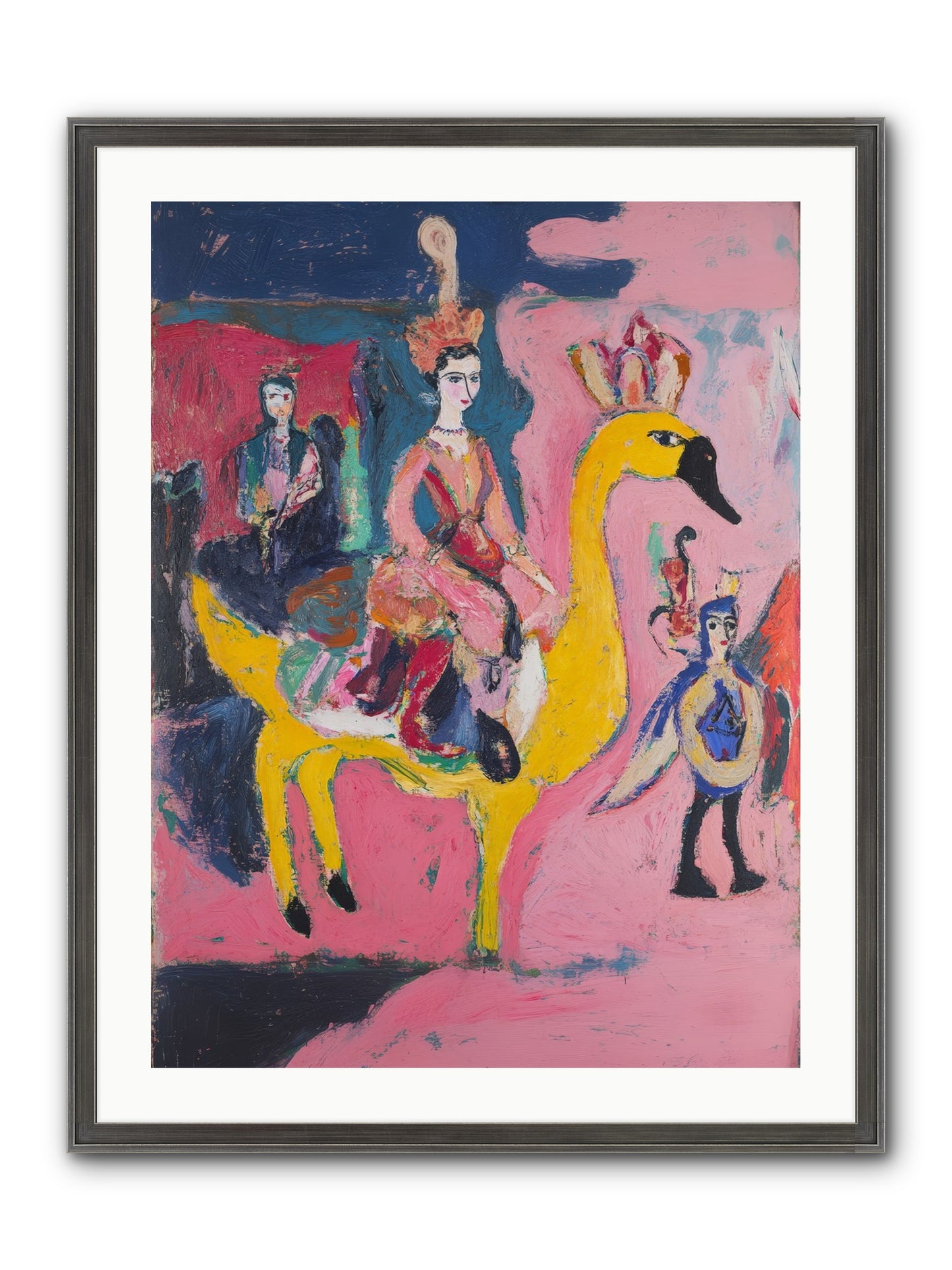 The Golden Chariot Framed Print - Slimwoods Black/Silver 24x32