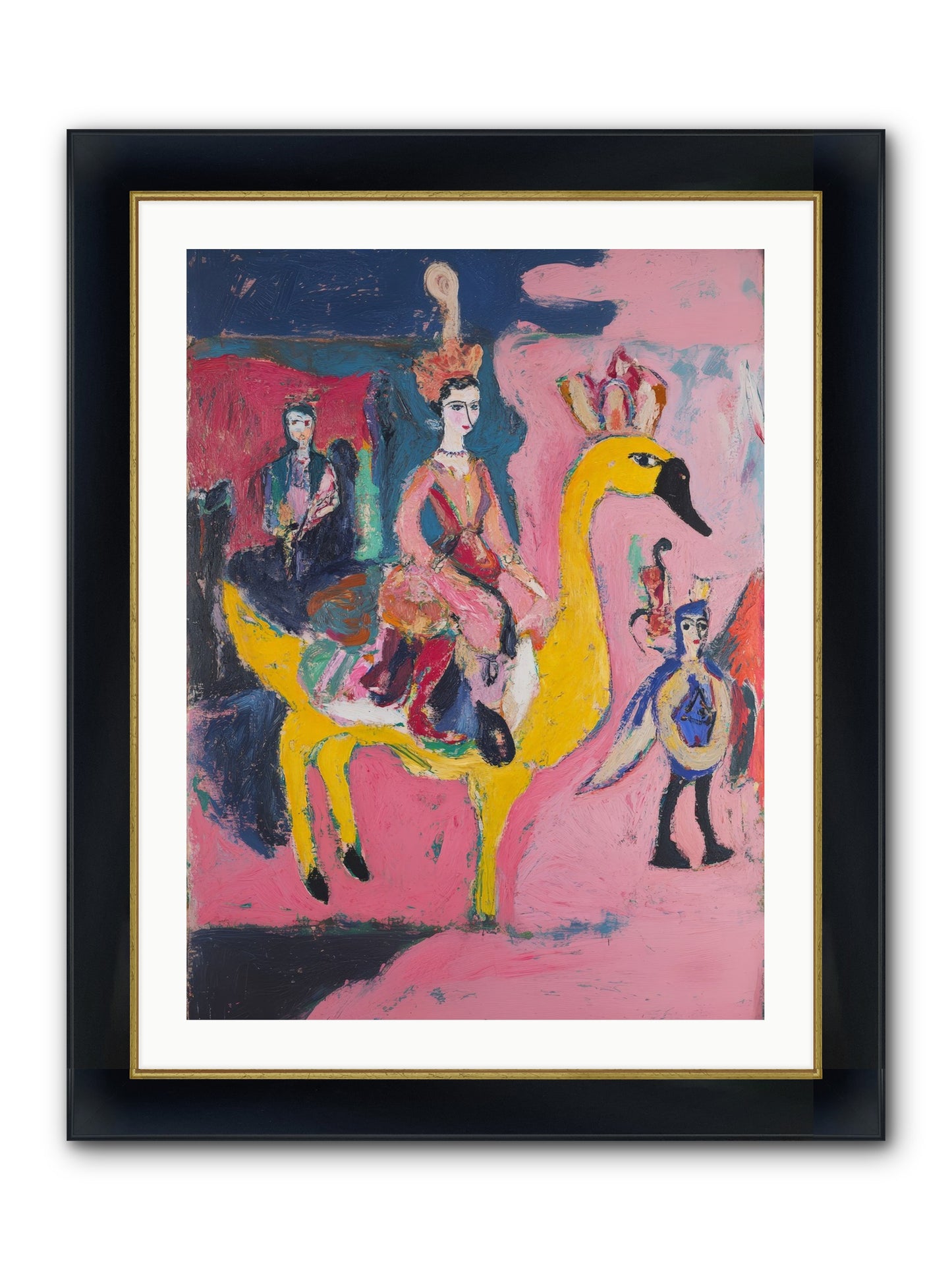 The Golden Chariot Framed Print - Wide Black w/Gold 24x32
