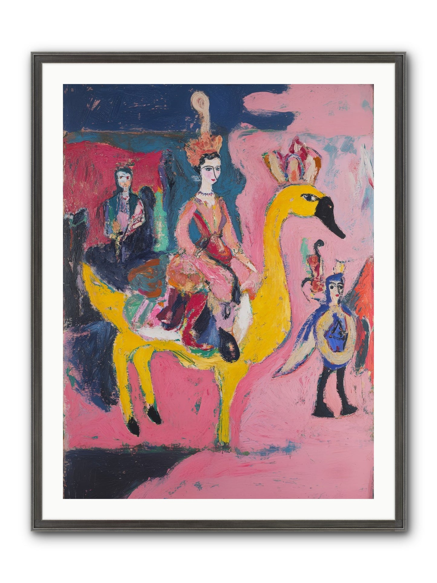 The Golden Chariot Framed Print - Slimwoods Black/Silver 30x40