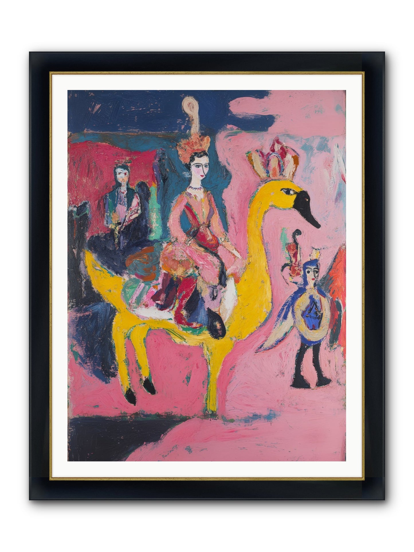 The Golden Chariot Framed Print - Wide Black w/Gold 36x48