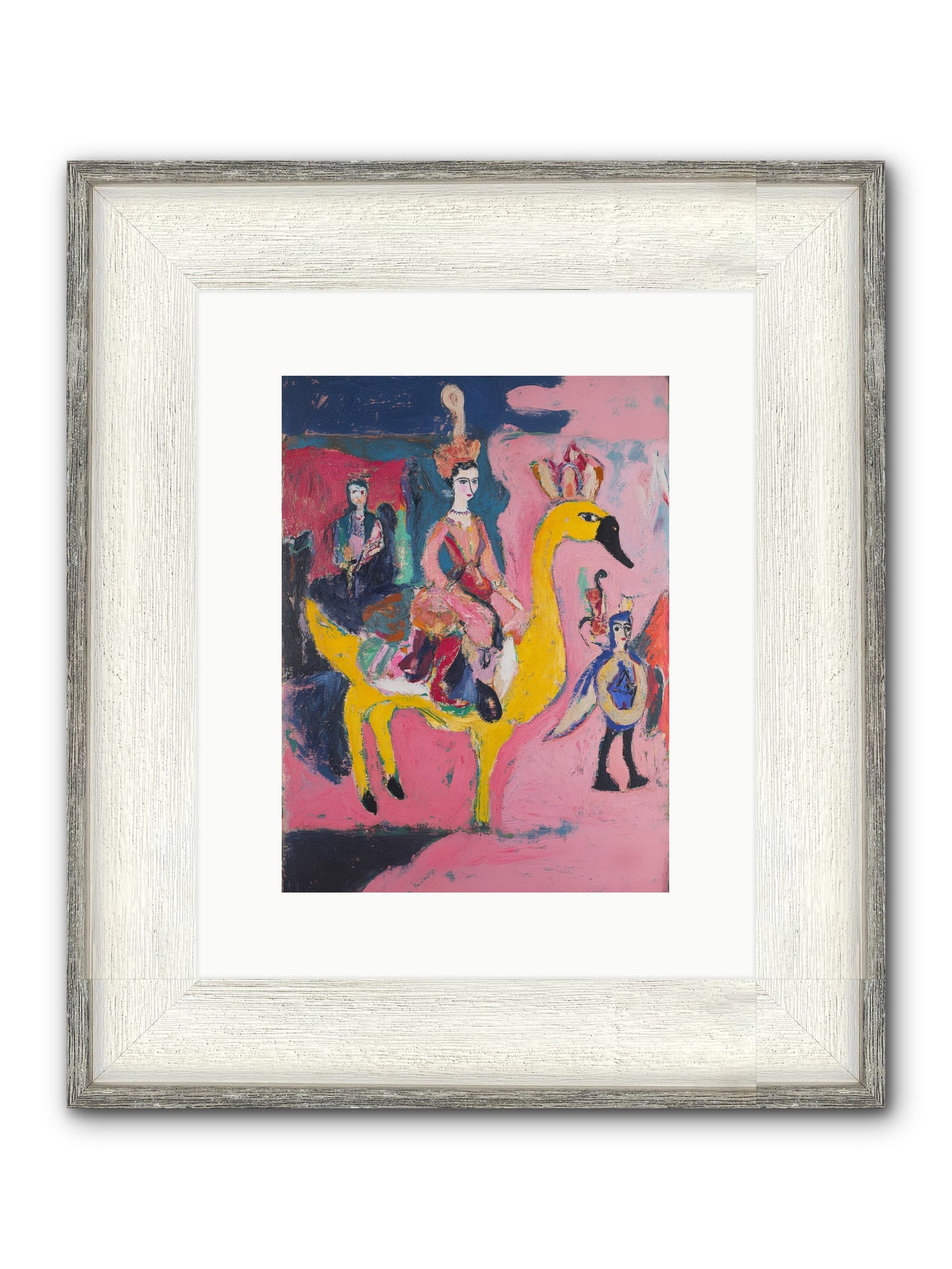 The Golden Chariot Framed Print - Driftwood White 9x12
