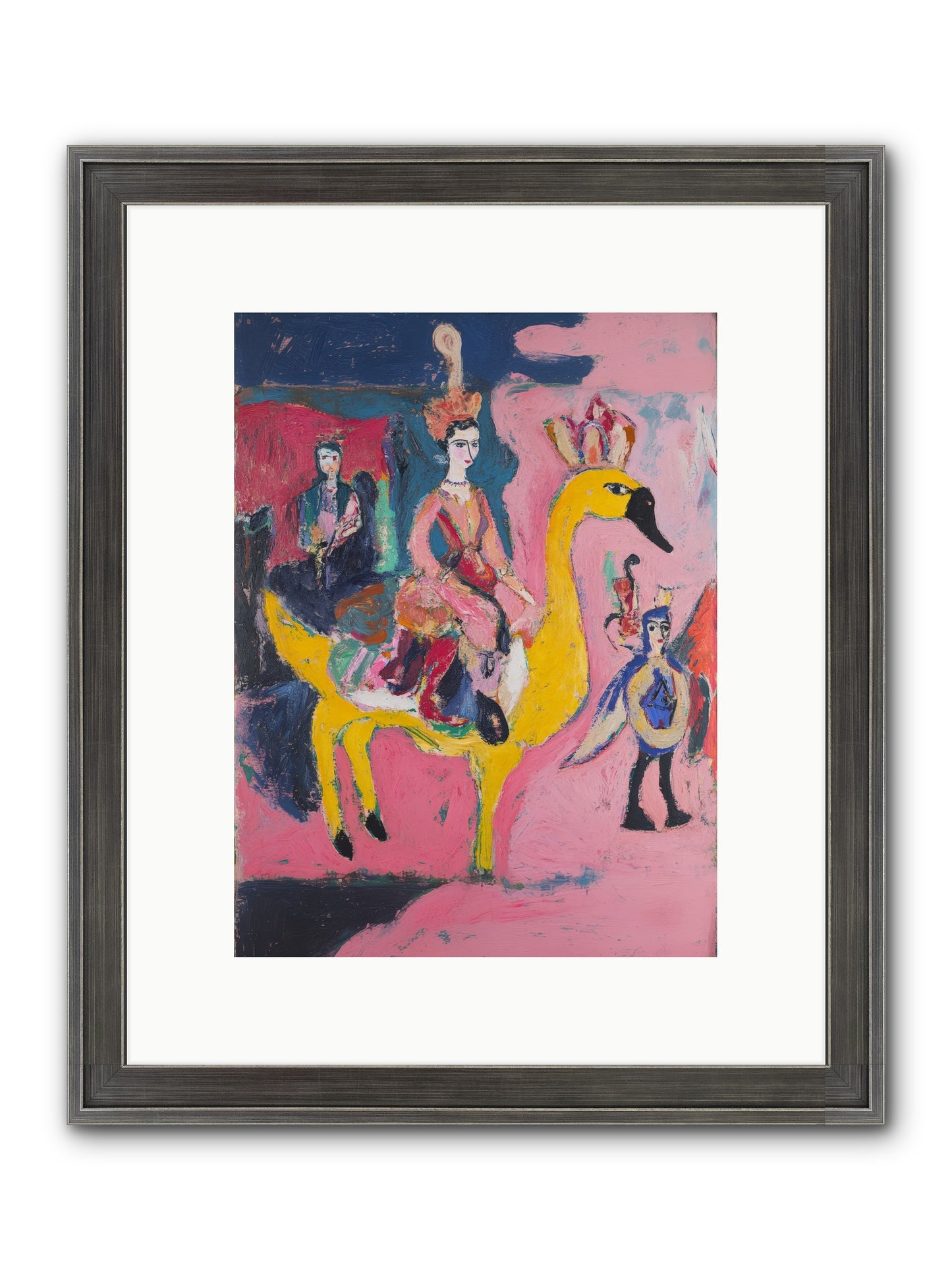 The Golden Chariot Framed Print - Slimwoods Black/Silver 9x12