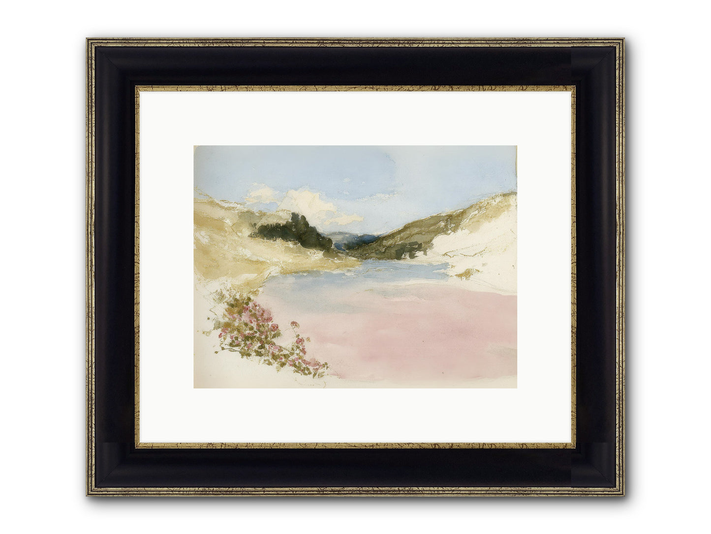 The Golden Hour Framed Print - Black & Gold 12x9