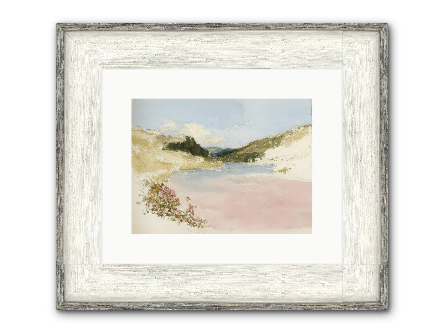 The Golden Hour Framed Print - Driftwood White 12x9