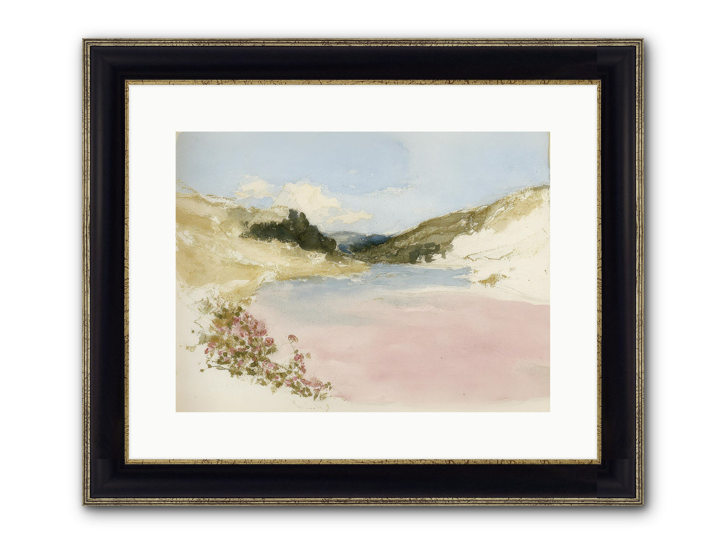 The Golden Hour Framed Print - Black & Gold 16x12
