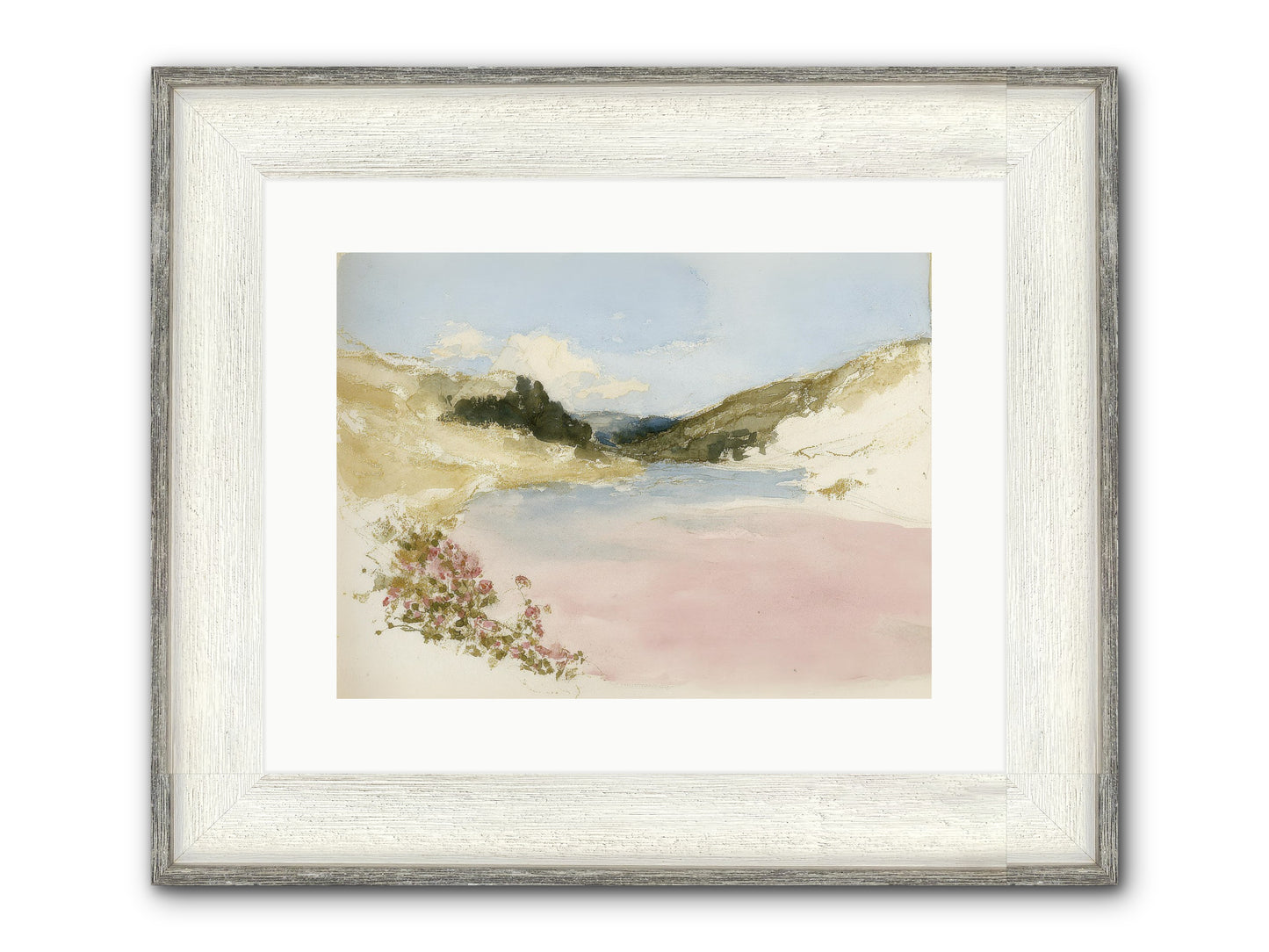 The Golden Hour Framed Print - Driftwood White 16x12