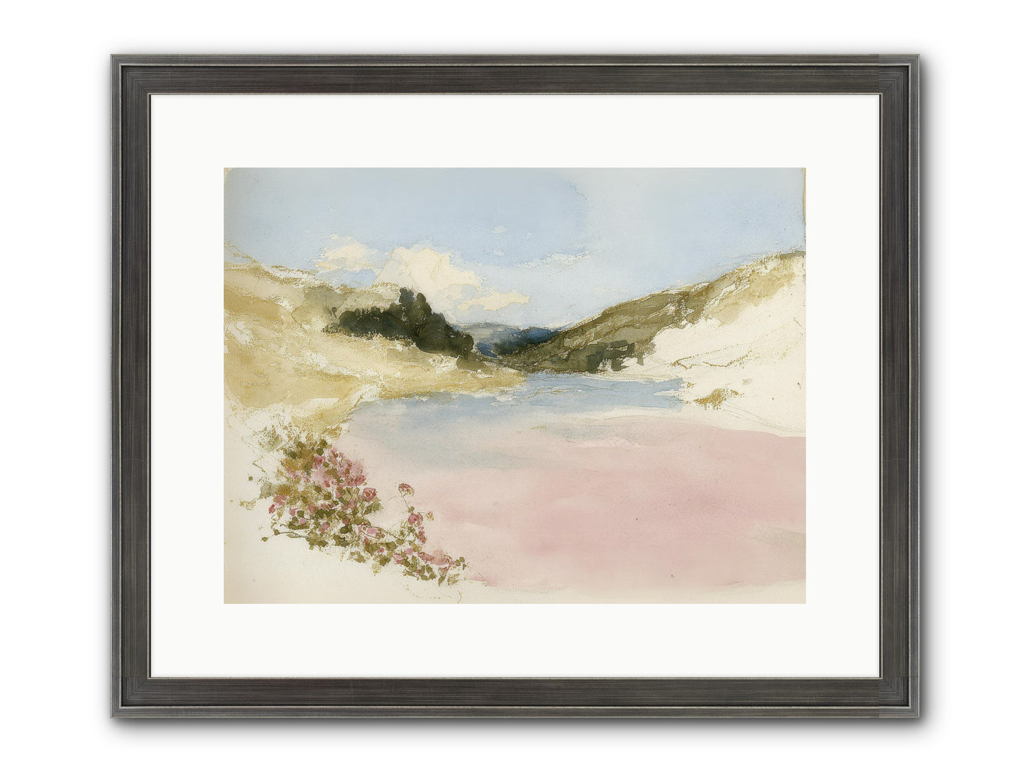The Golden Hour Framed Print - Slimwoods Black/Silver 16x12