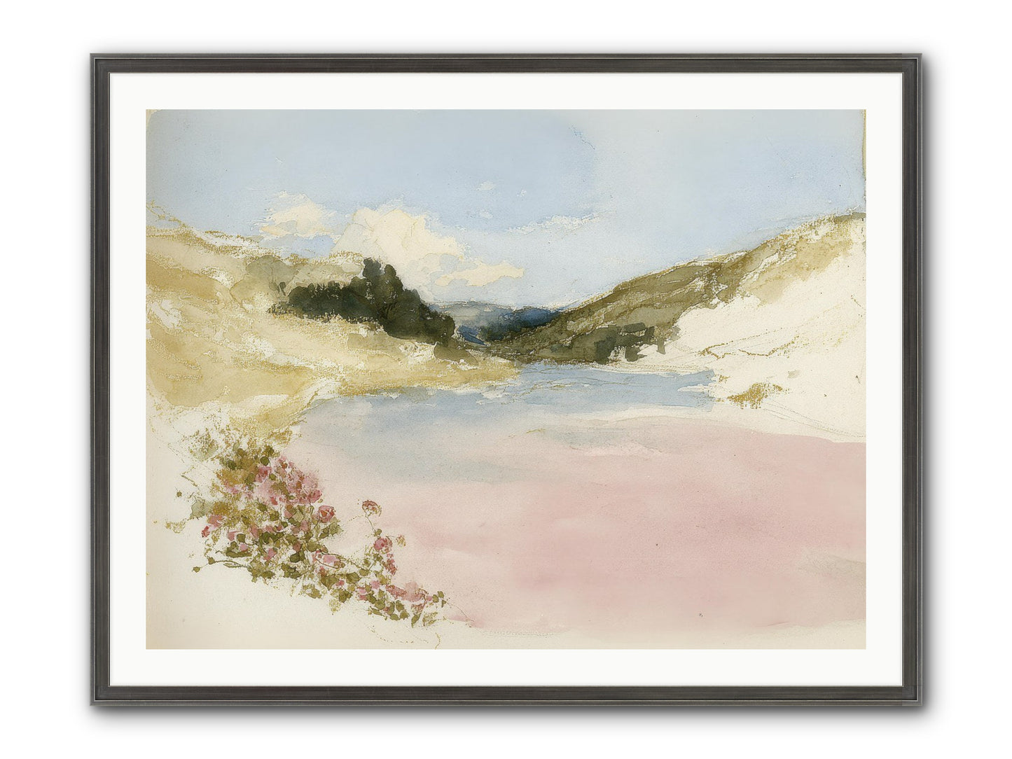 The Golden Hour Framed Print - Slimwoods Black/Silver 40x30