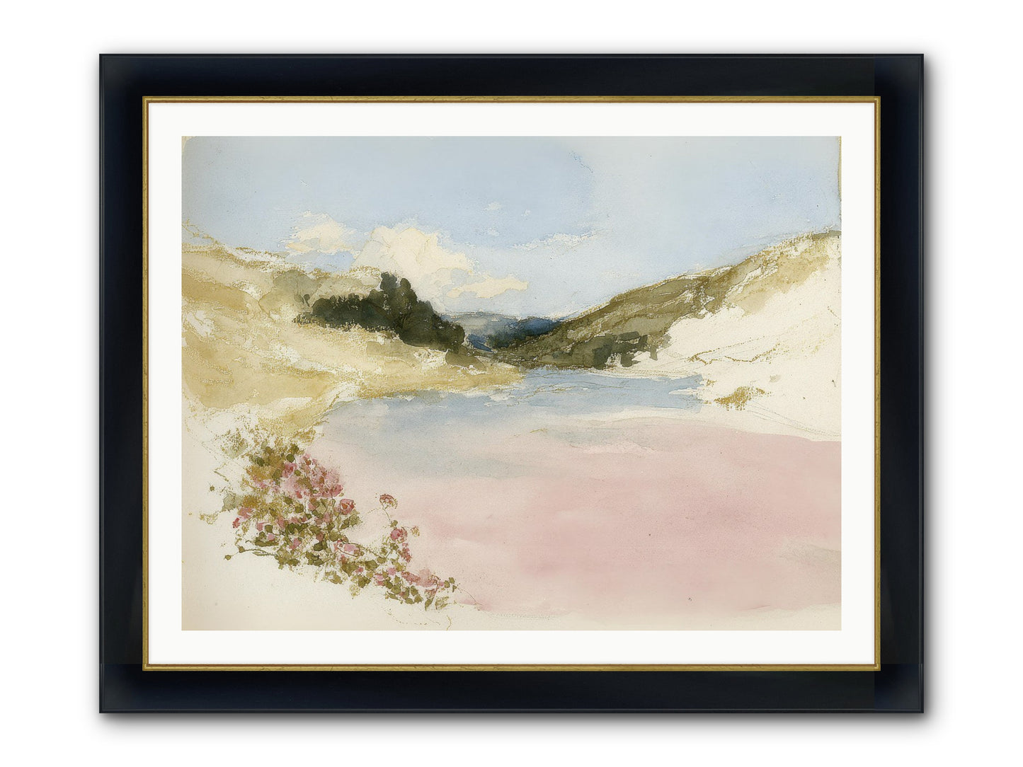 The Golden Hour Framed Print - Wide Black w/Gold 40x30