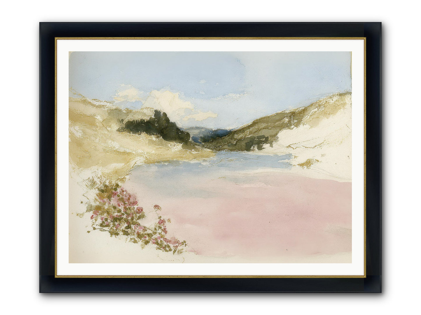 The Golden Hour Framed Print - Wide Black w/Gold 48x36