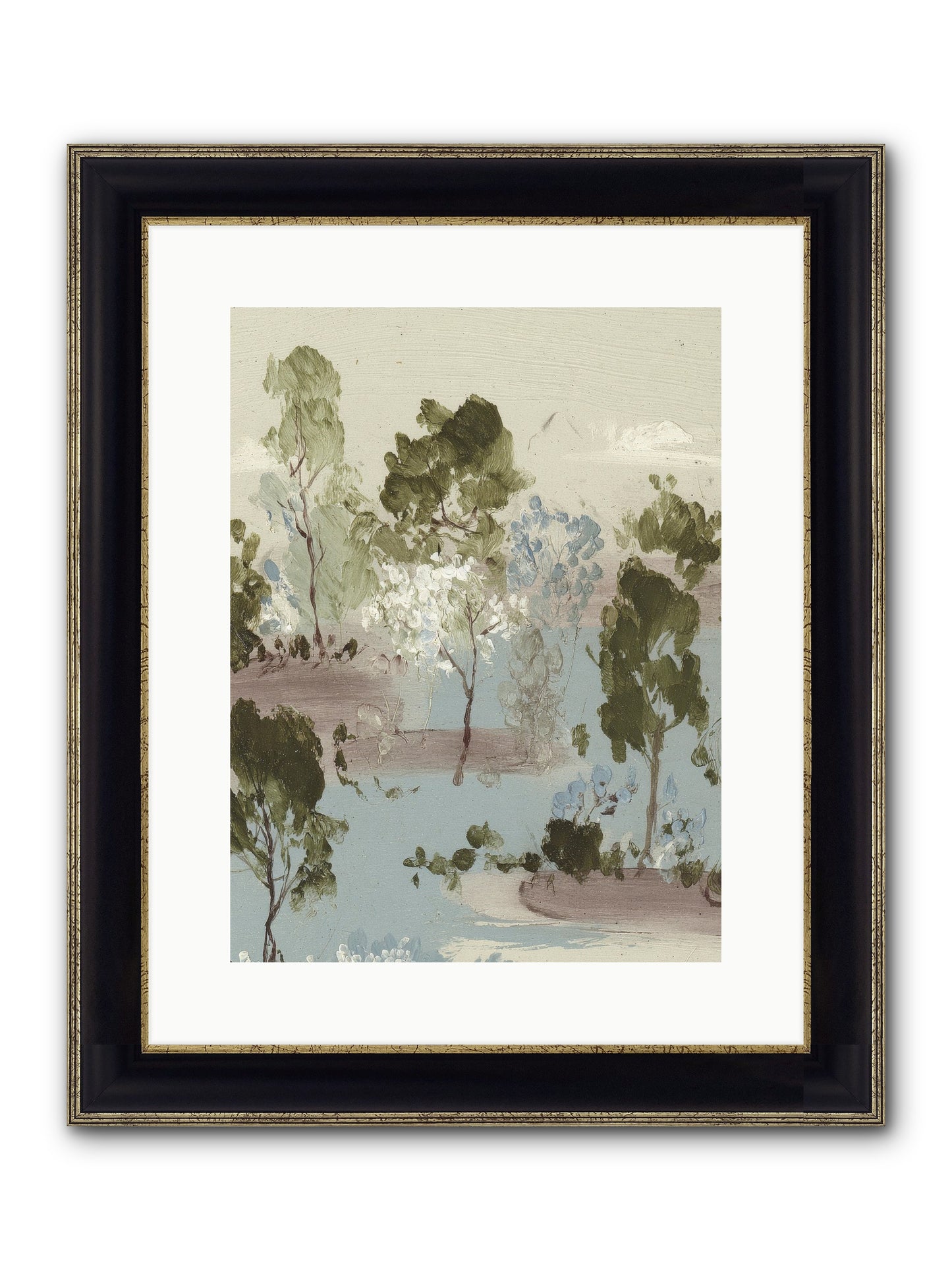 The Gooseberry Hour Framed Print - Black & Gold 12x16