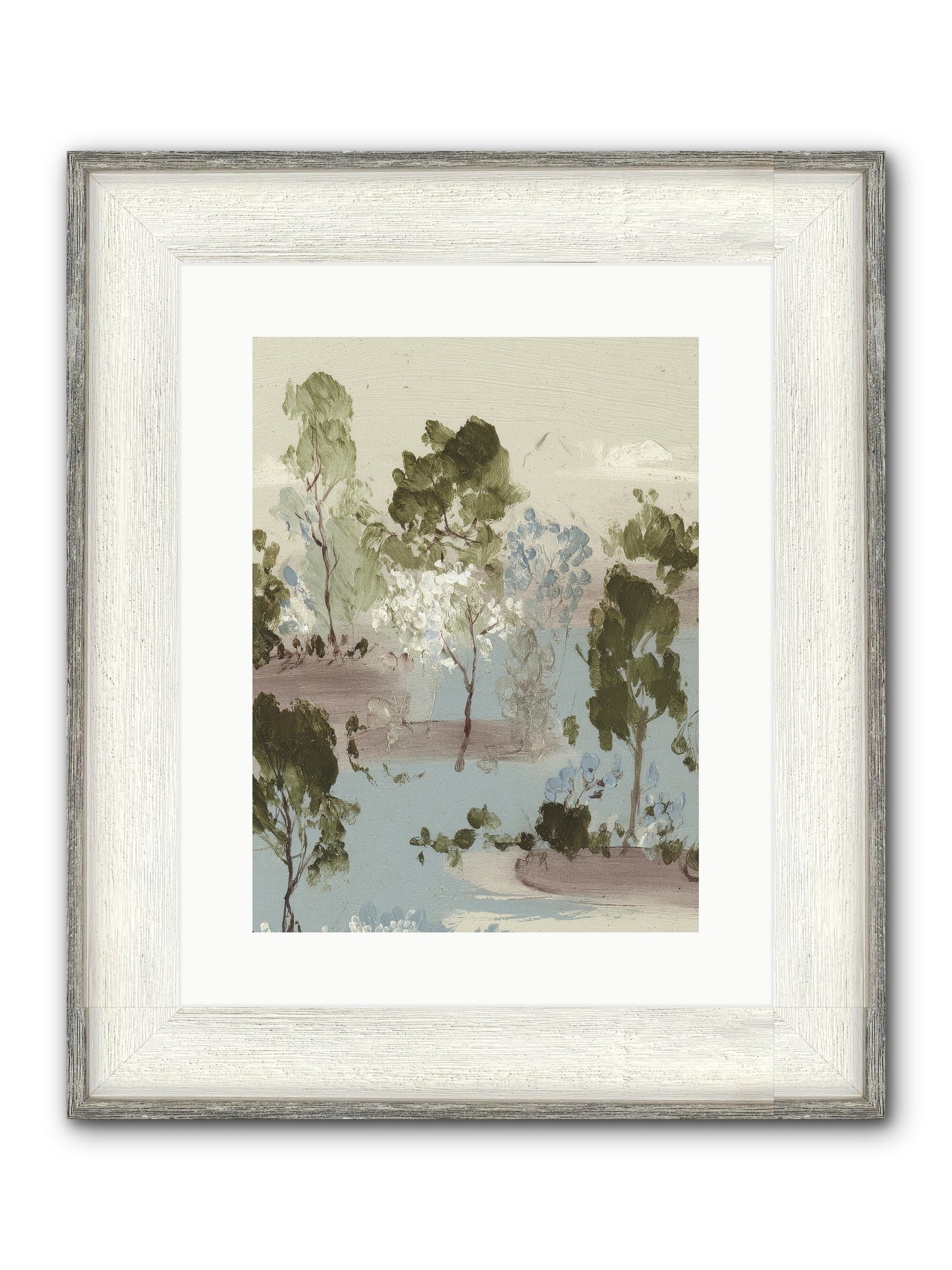 The Gooseberry Hour Framed Print - Driftwood White 12x16