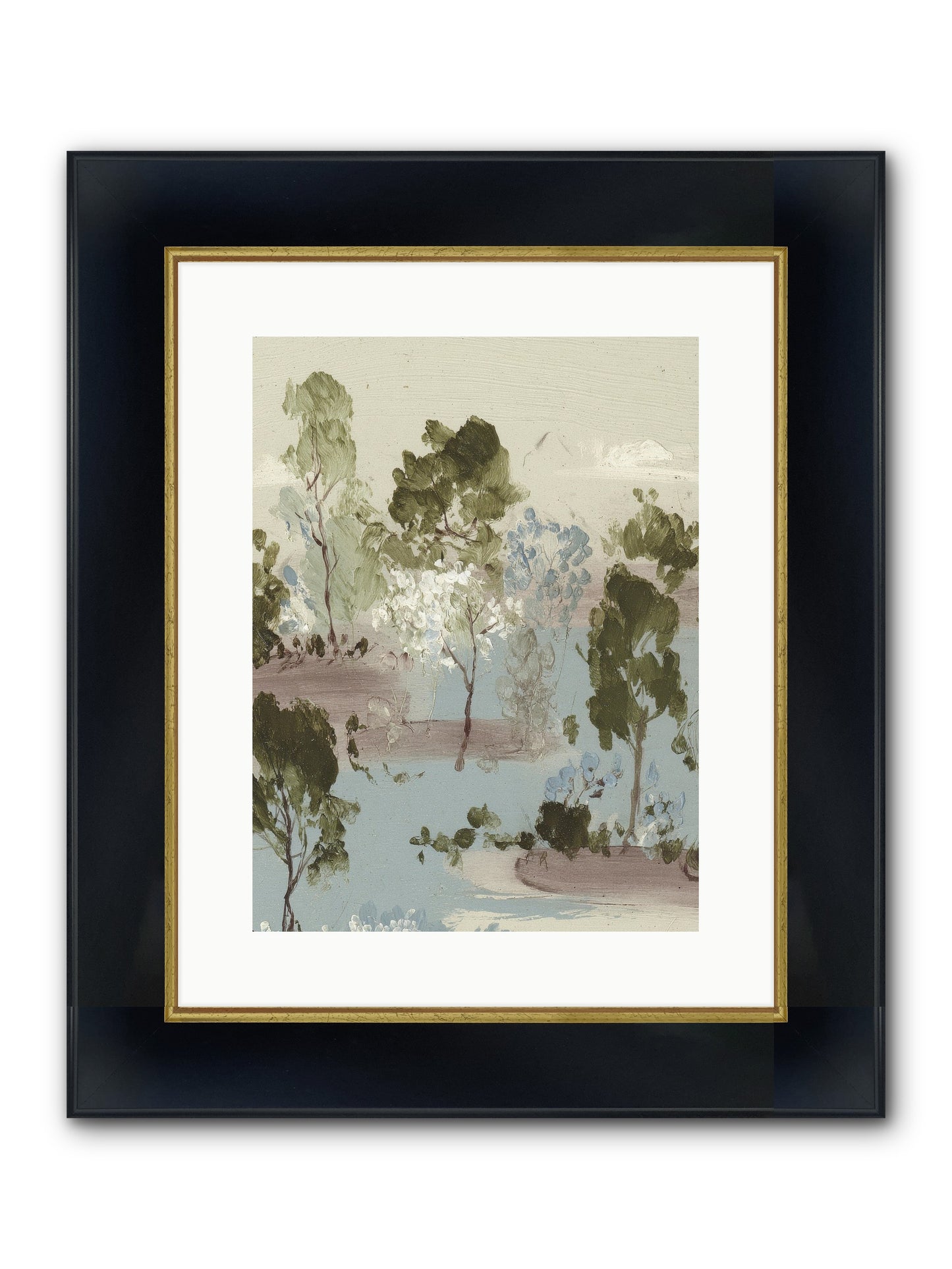 The Gooseberry Hour Framed Print - Wide Black w/Gold 12x16