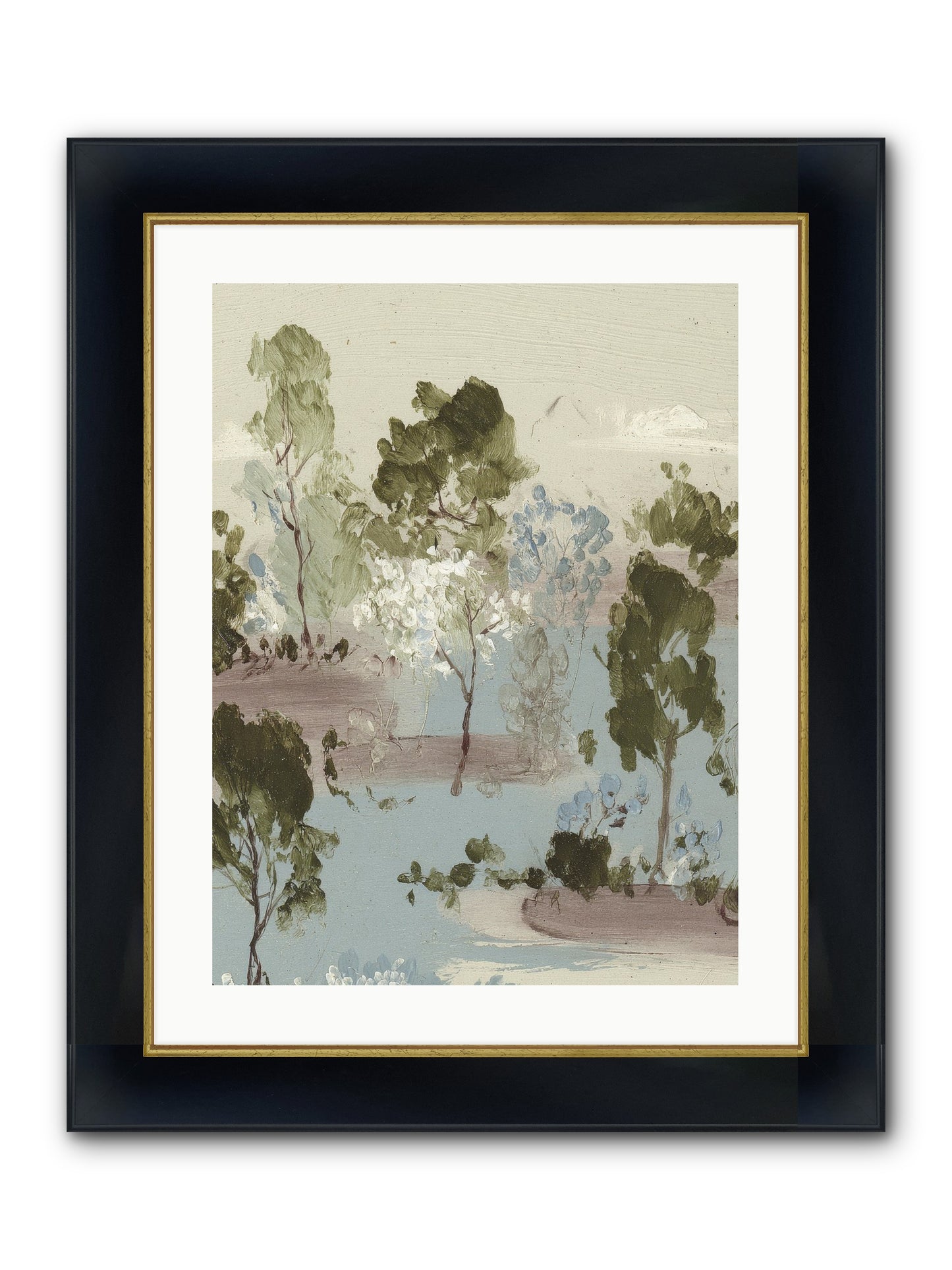 The Gooseberry Hour Framed Print - Wide Black w/Gold 18x24