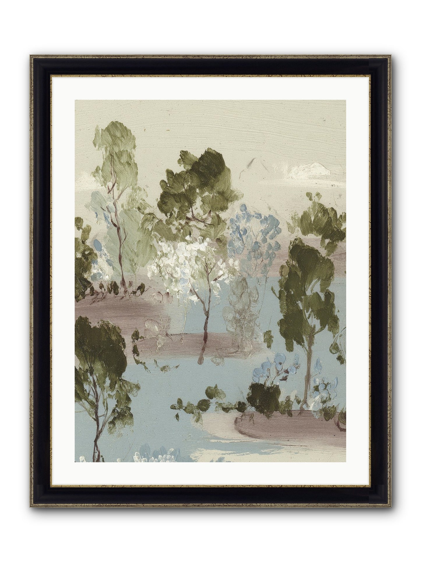 The Gooseberry Hour Framed Print - Black & Gold 24x32