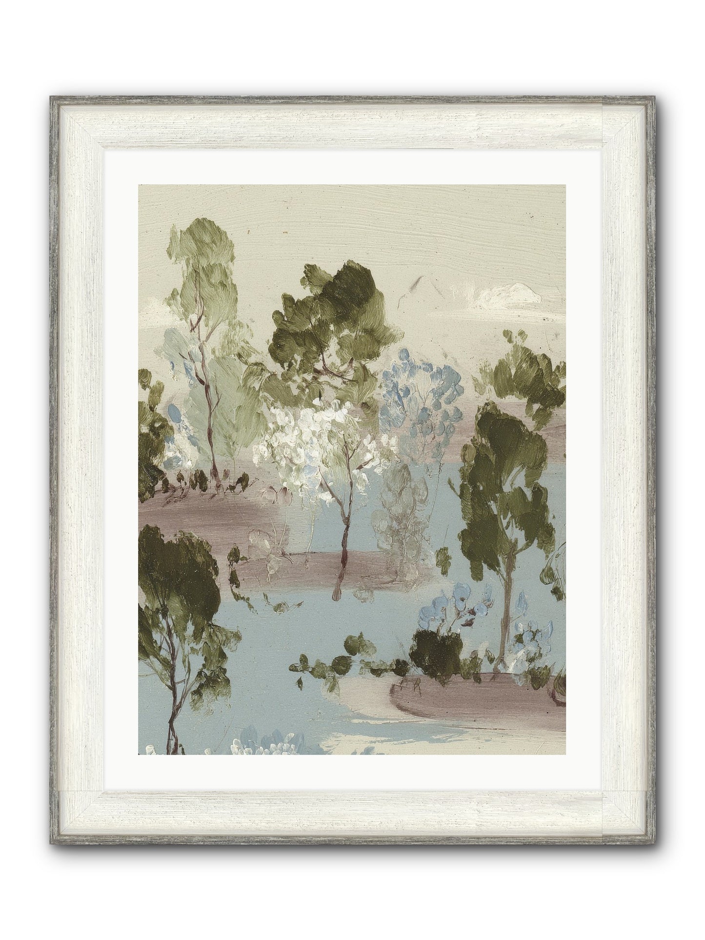 The Gooseberry Hour Framed Print - Driftwood White 24x32