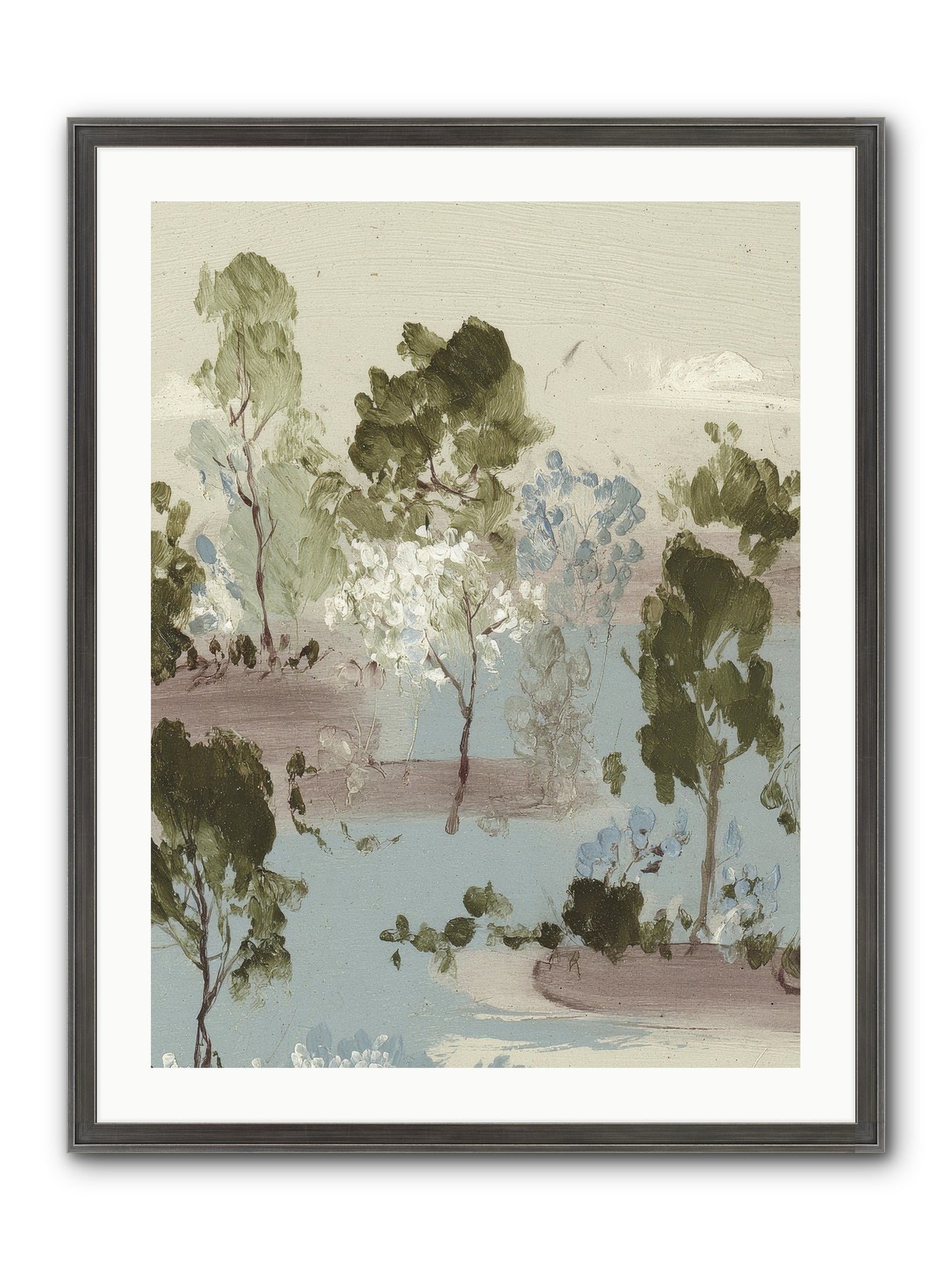 The Gooseberry Hour Framed Print - Slimwoods Black/Silver 24x32