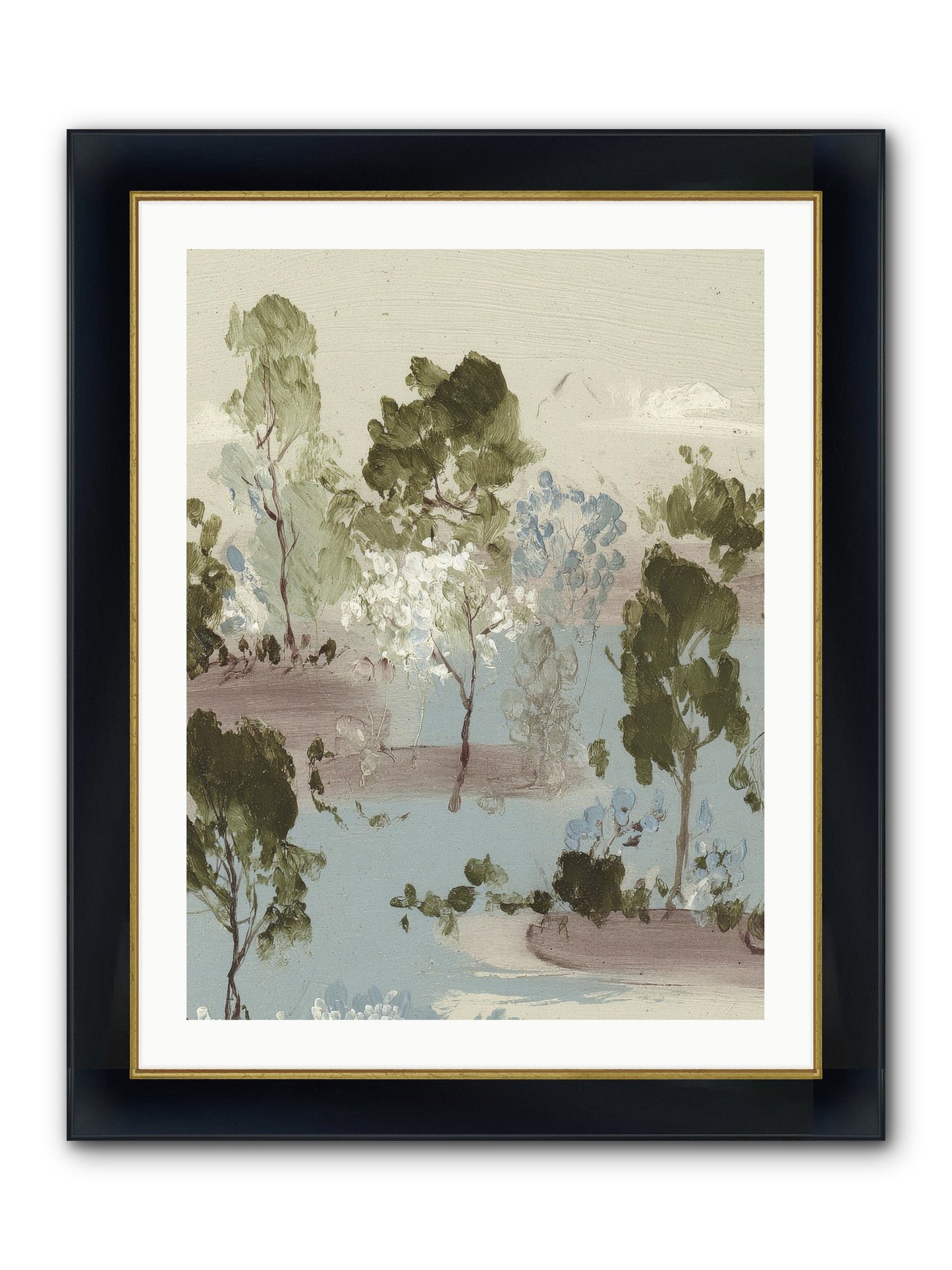 The Gooseberry Hour Framed Print - Wide Black w/Gold 24x32