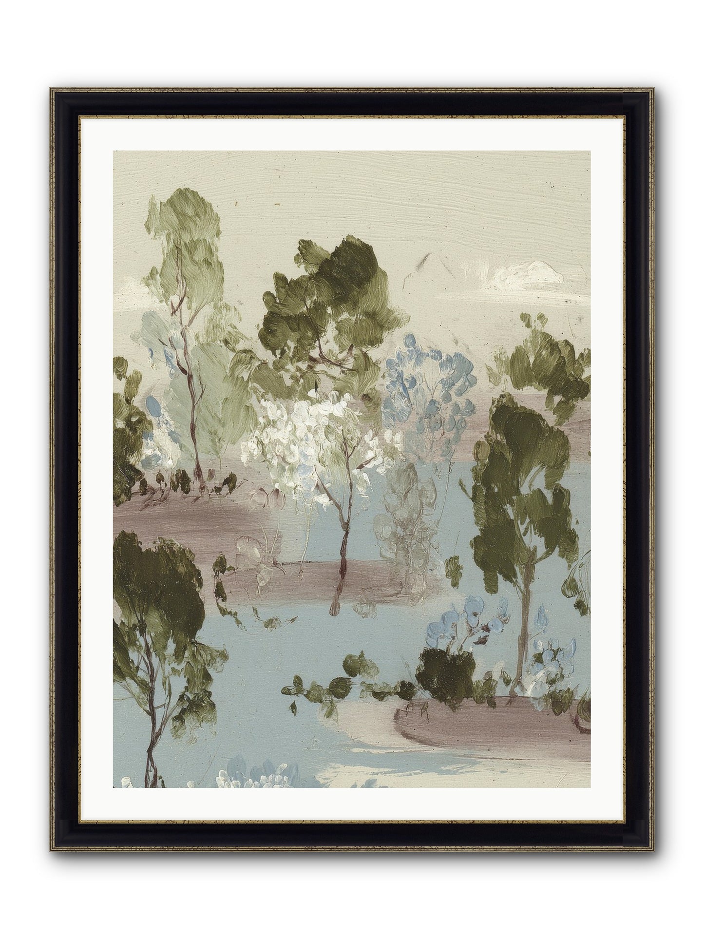 The Gooseberry Hour Framed Print - Black & Gold 30x40