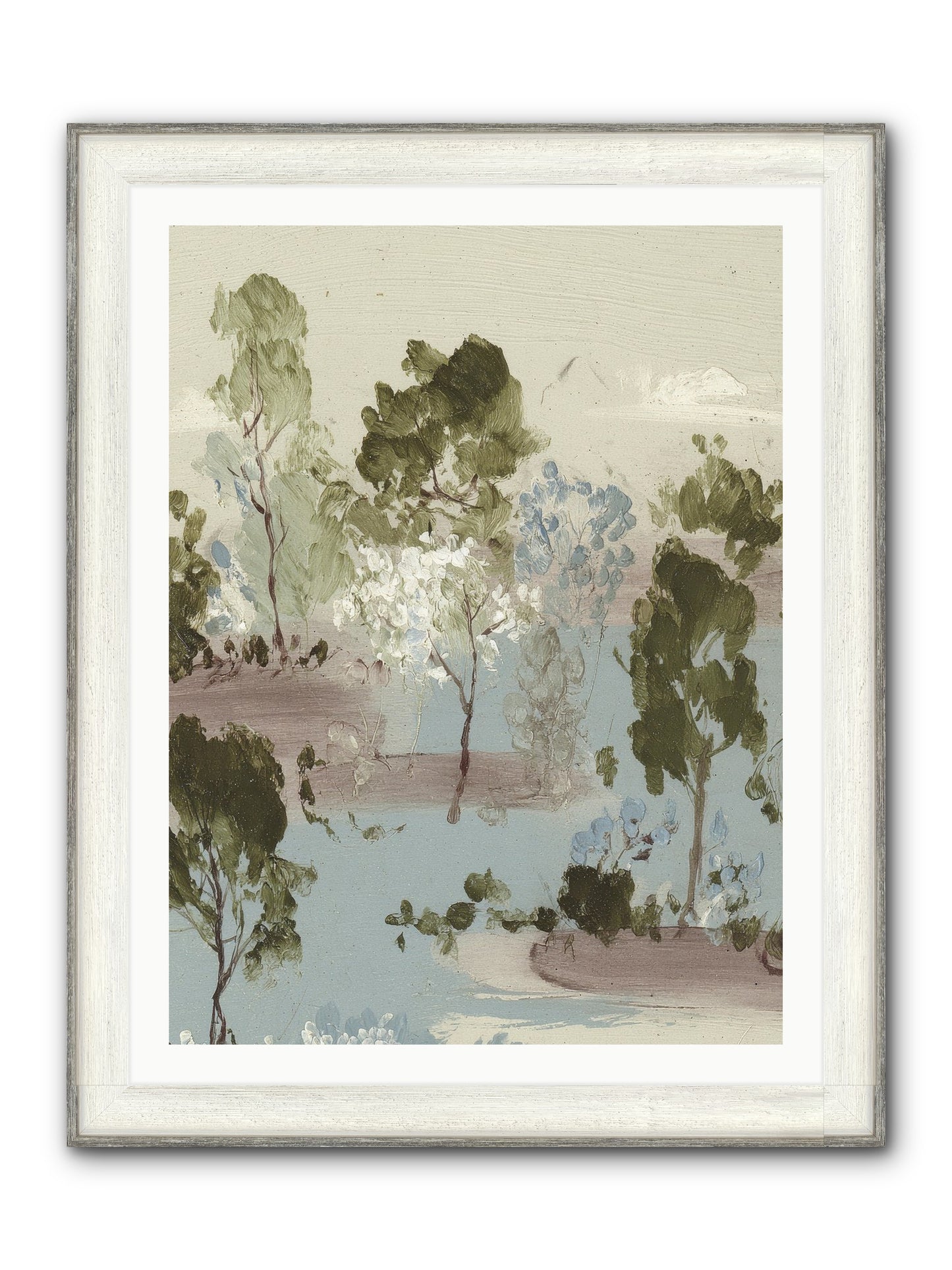 The Gooseberry Hour Framed Print - Driftwood White 30x40