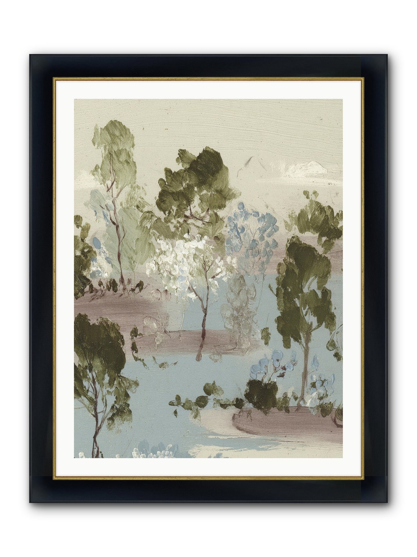 The Gooseberry Hour Framed Print - Wide Black w/Gold 30x40