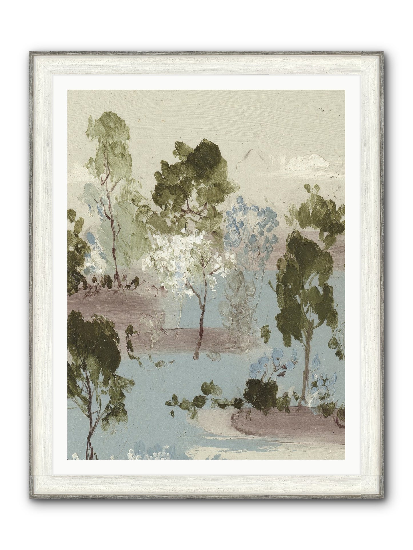 The Gooseberry Hour Framed Print - Driftwood White 36x48