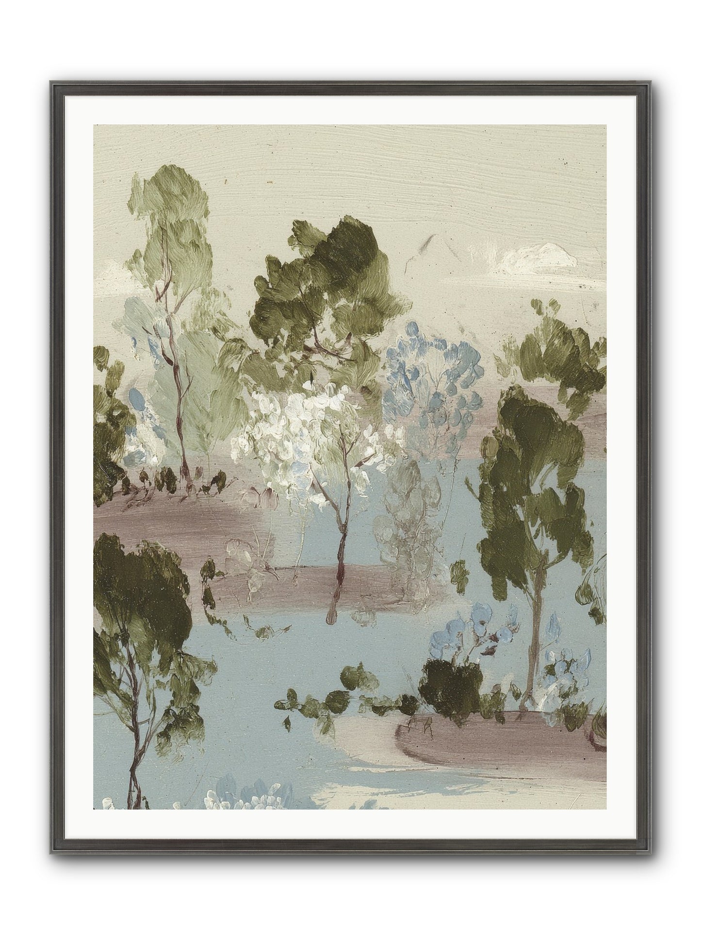 The Gooseberry Hour Framed Print - Slimwoods Black/Silver 36x48