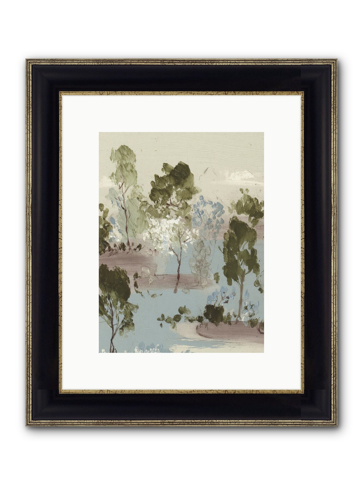 The Gooseberry Hour Framed Print - Black & Gold 9x12
