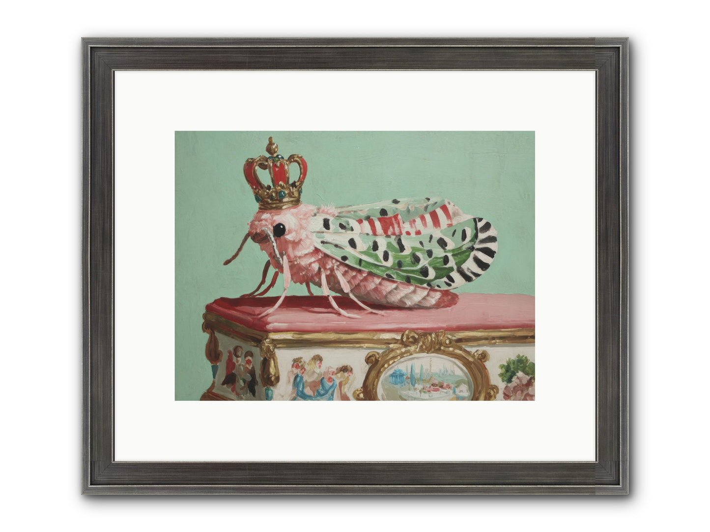The Gossamer Assembly Framed Print - Slimwoods Black/Silver 12x9