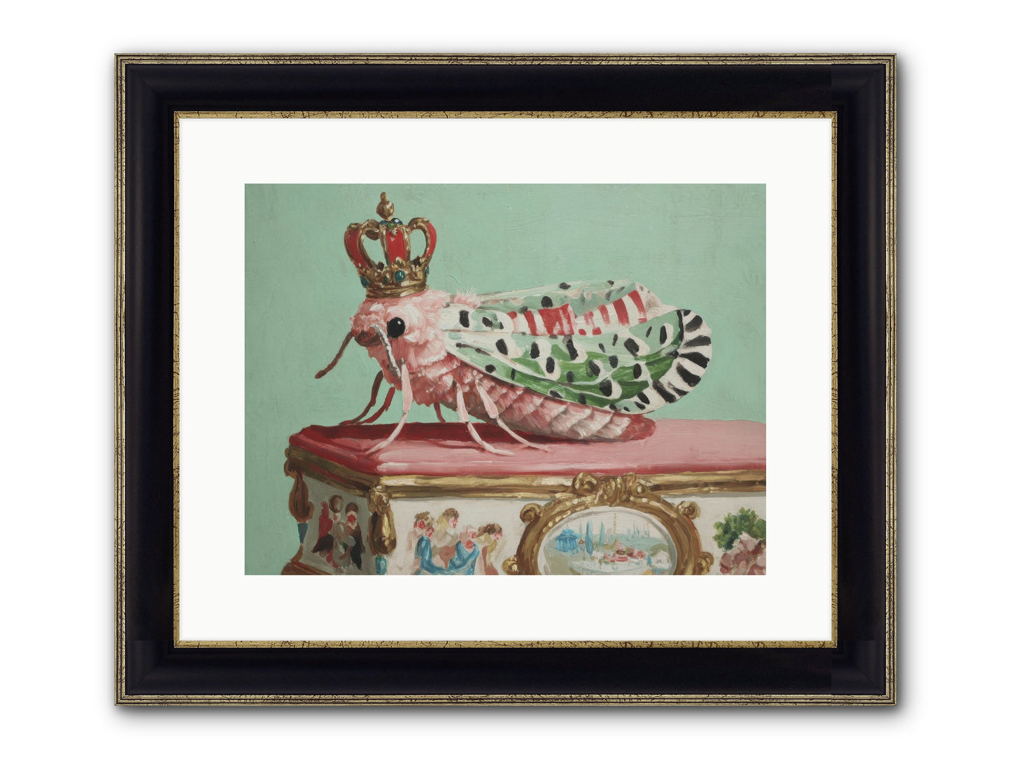 The Gossamer Assembly Framed Print - Black & Gold 16x12