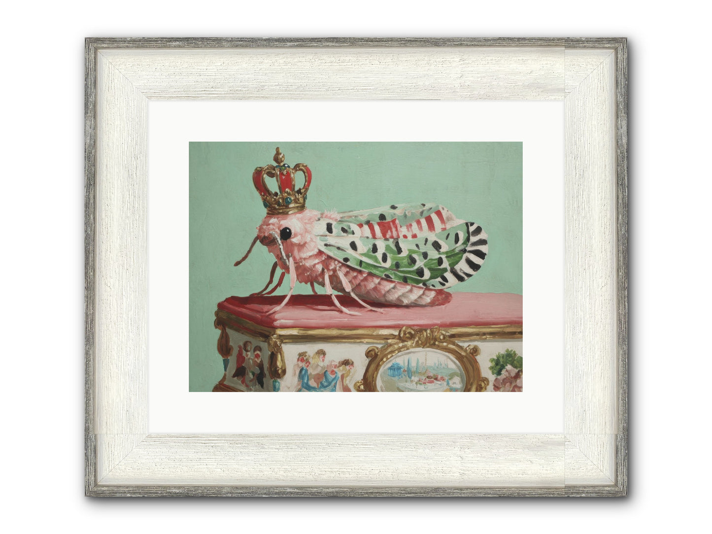 The Gossamer Assembly Framed Print - Driftwood White 16x12