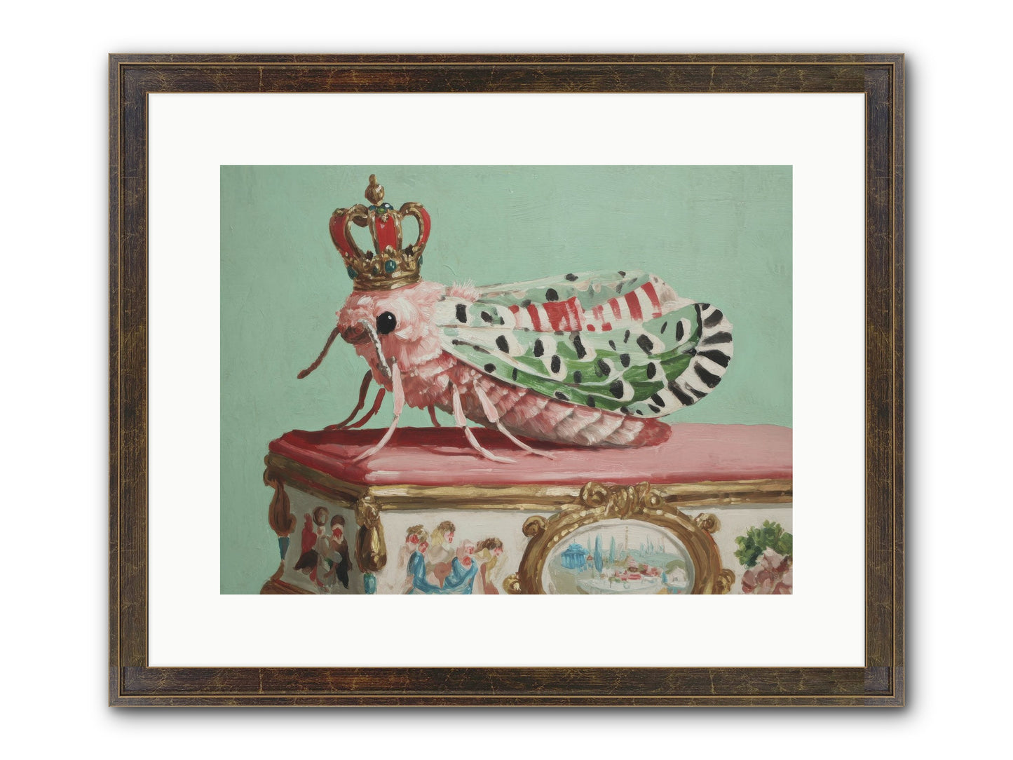 The Gossamer Assembly Framed Print - Slimwoods Black/Gold 16x12