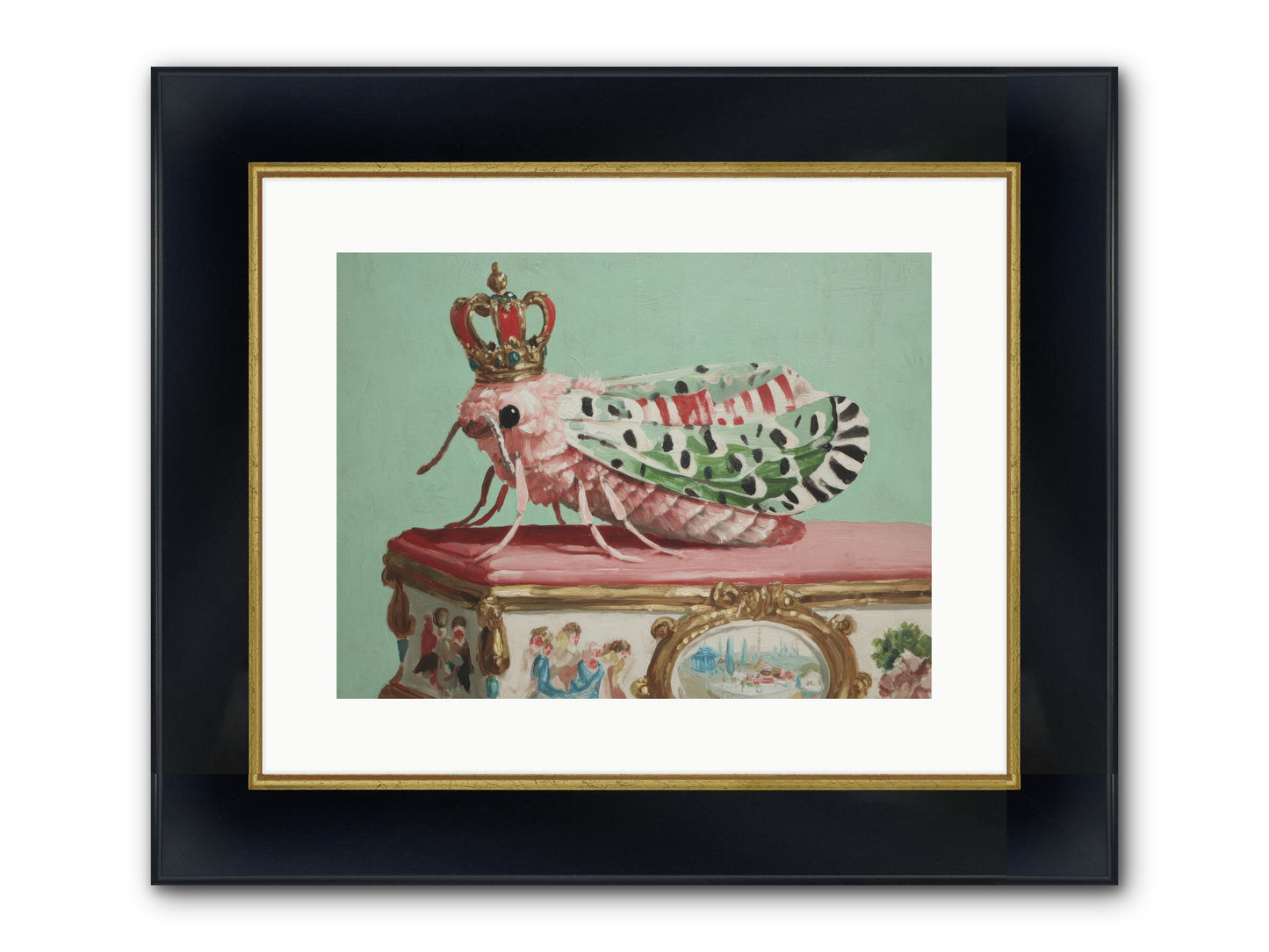 The Gossamer Assembly Framed Print - Wide Black w/Gold 16x12