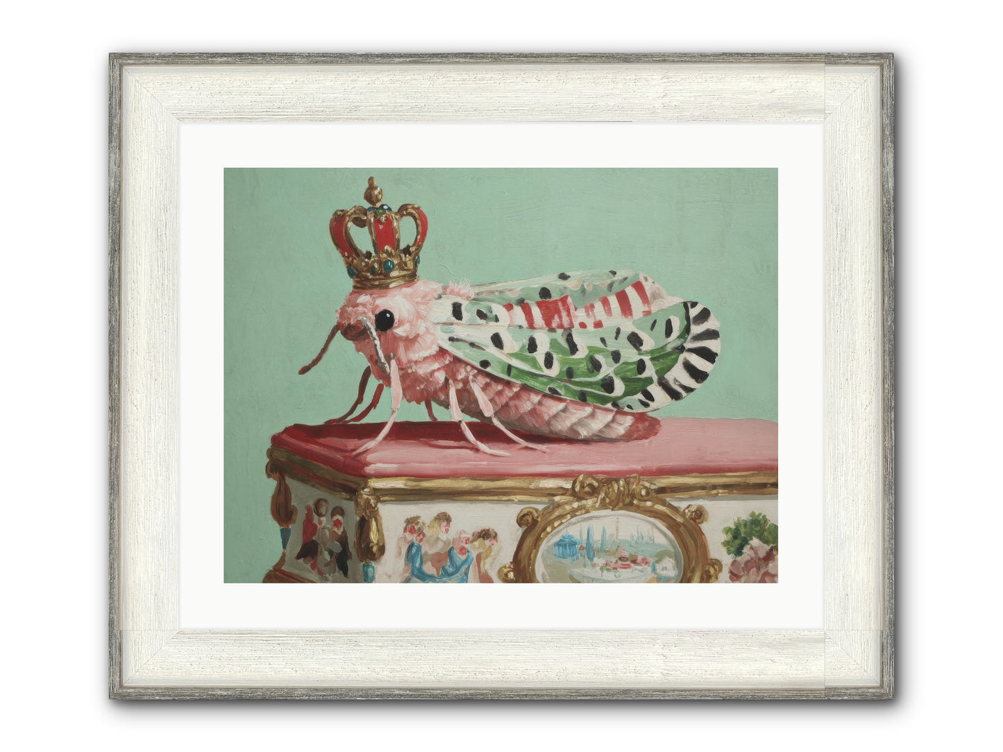 The Gossamer Assembly Framed Print - Driftwood White 24x18