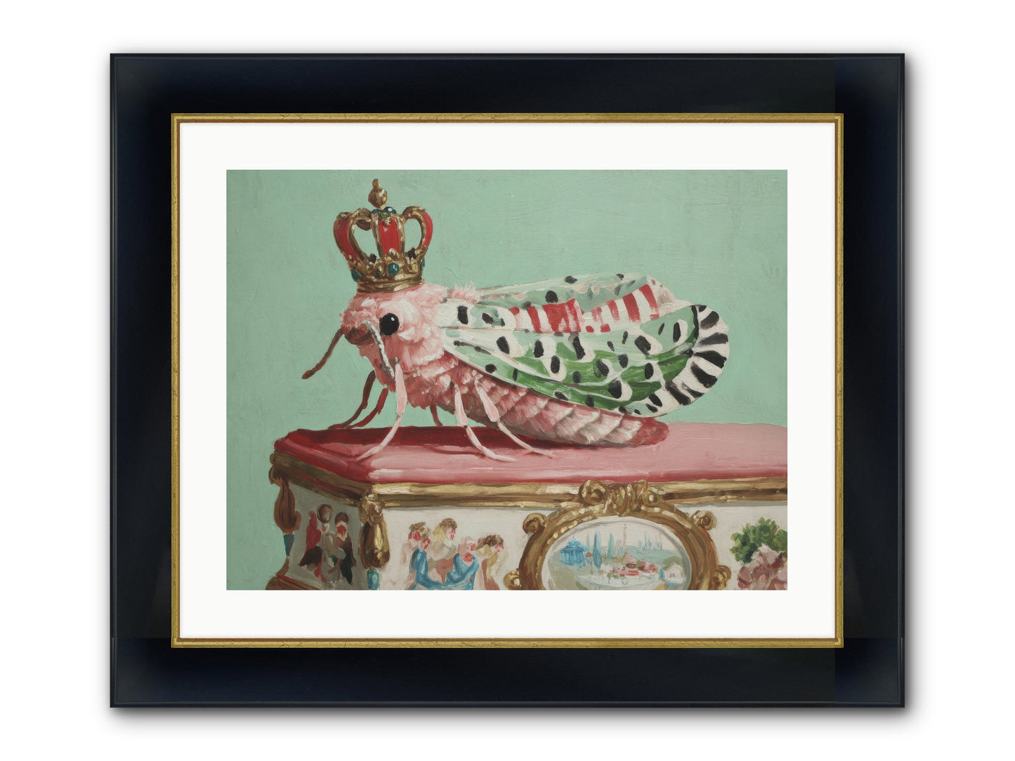 The Gossamer Assembly Framed Print - Wide Black w/Gold 24x18