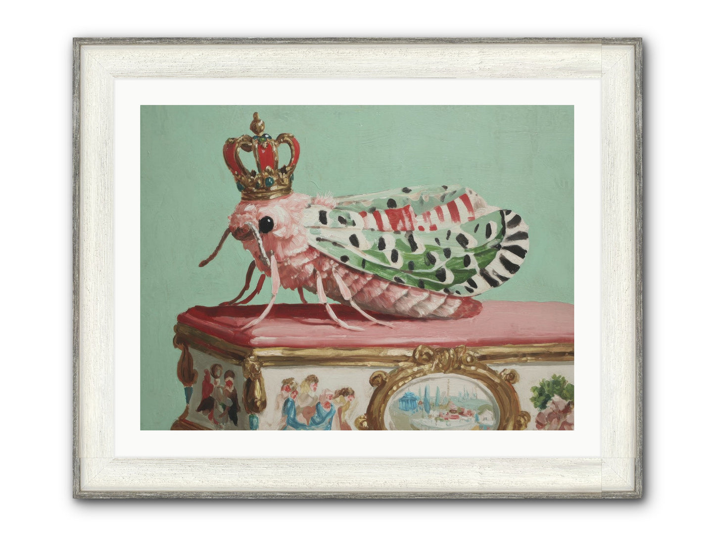 The Gossamer Assembly Framed Print - Driftwood White 32x24
