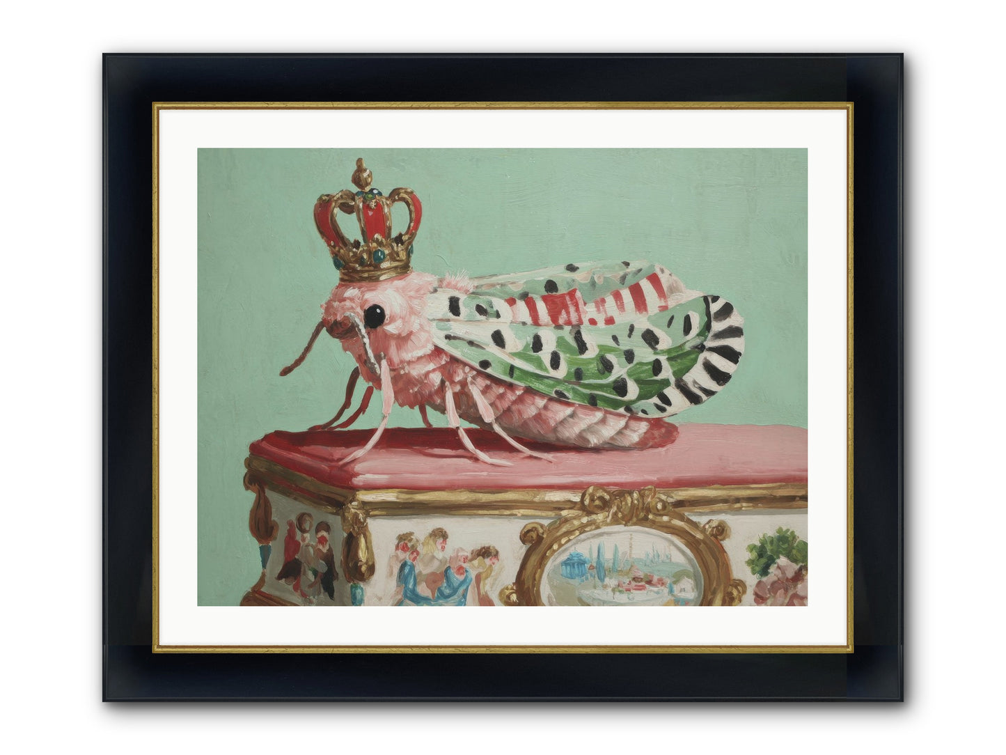The Gossamer Assembly Framed Print - Wide Black w/Gold 32x24