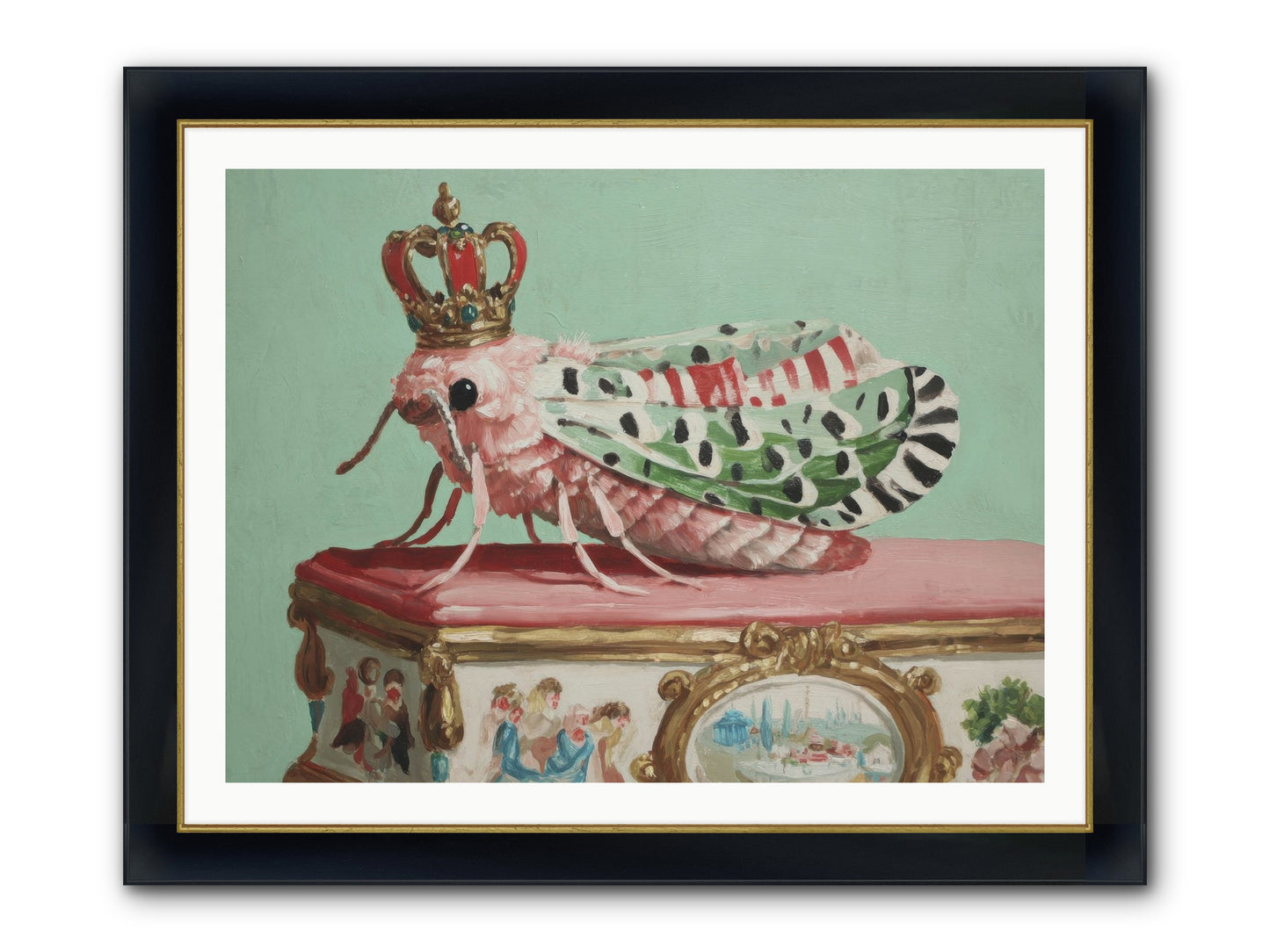 The Gossamer Assembly Framed Print - Wide Black w/Gold 40x30
