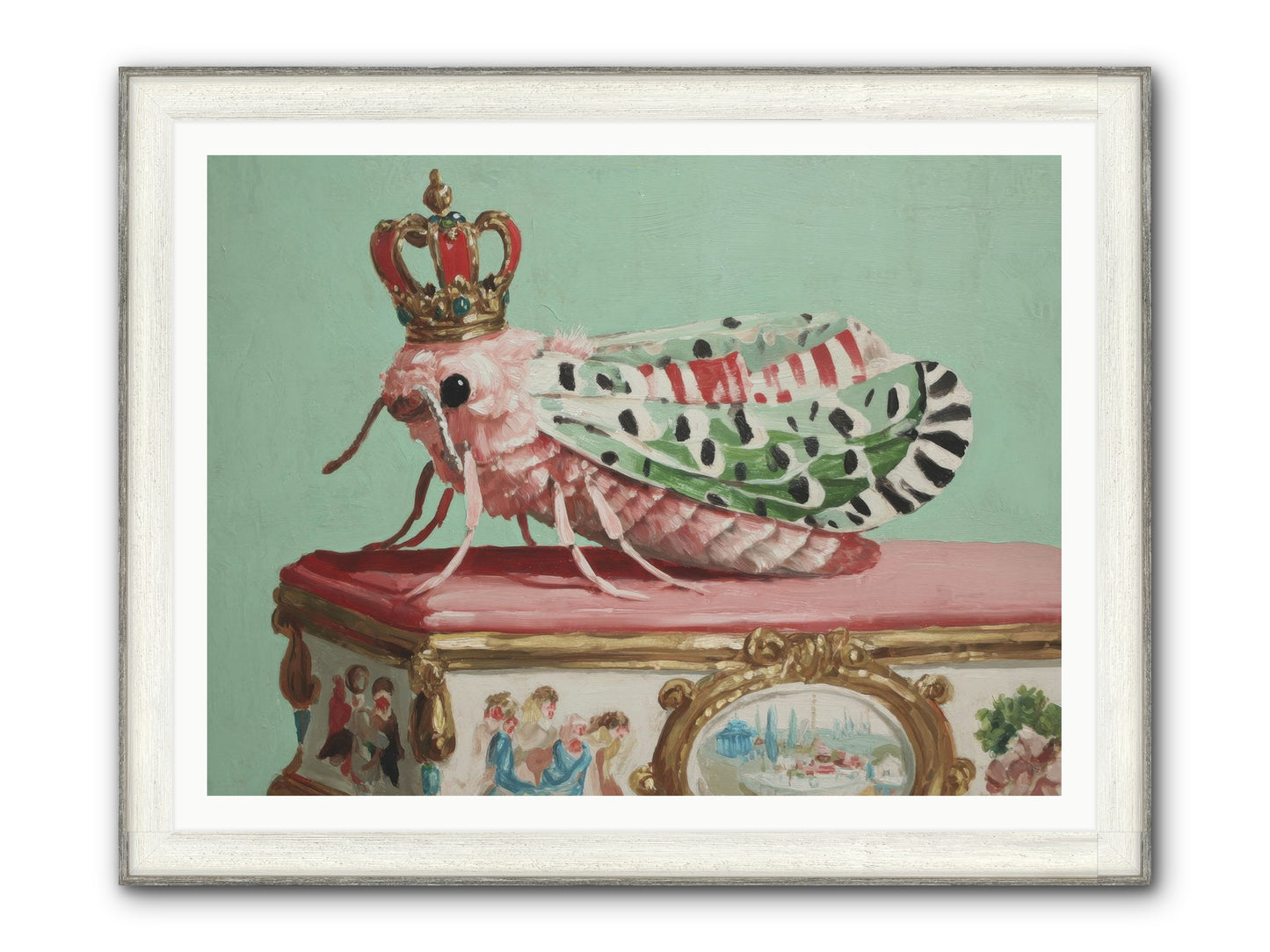 The Gossamer Assembly Framed Print - Driftwood White 48x36
