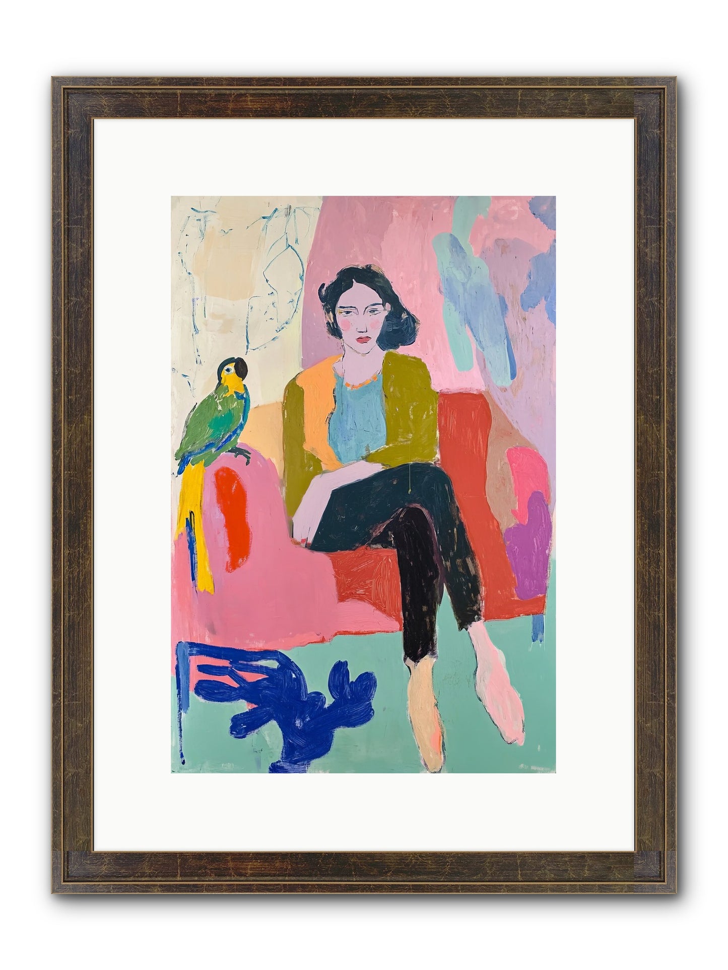 The Green Prince Framed Print - Slimwoods Black/Gold 10x15
