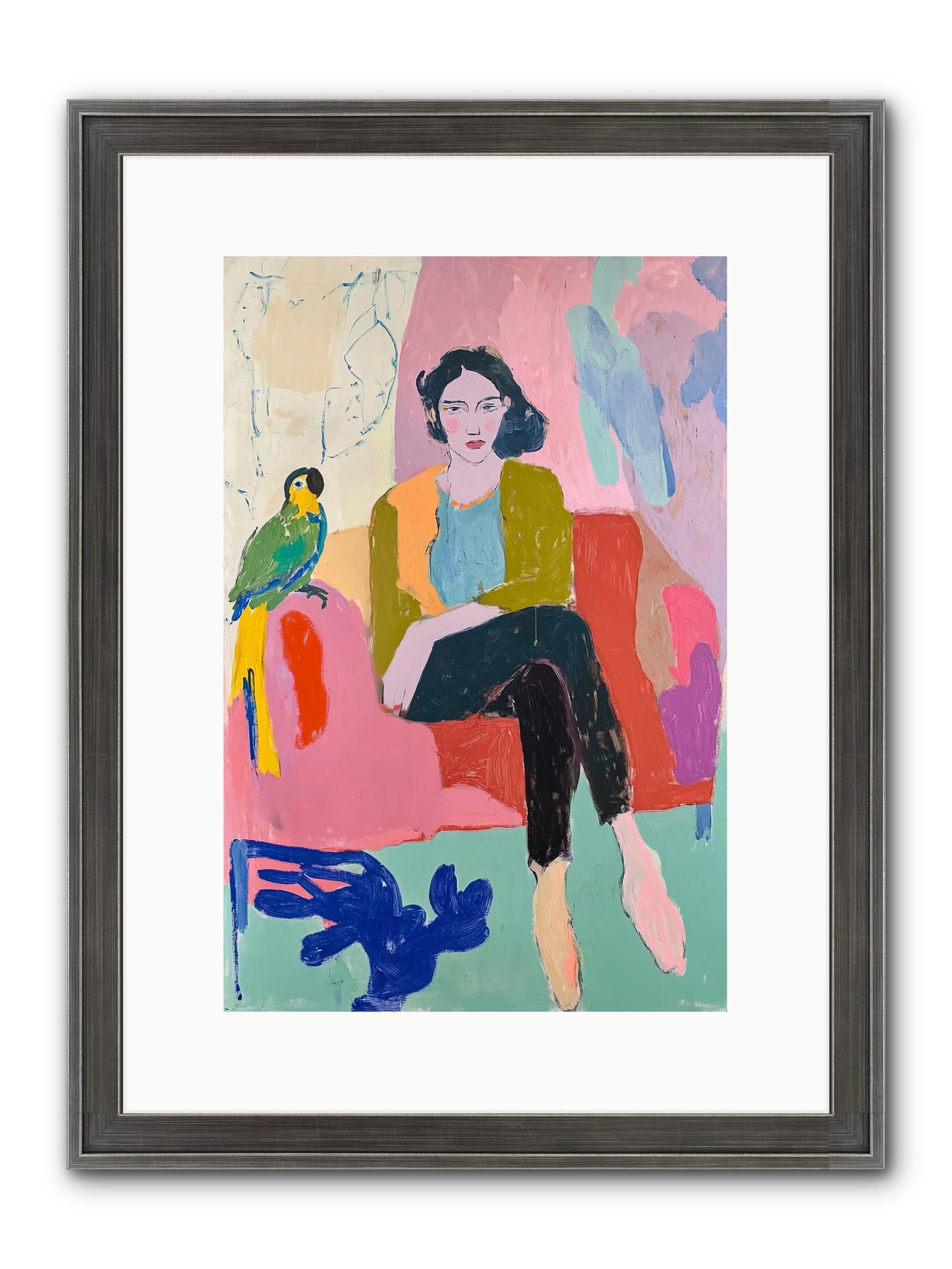 The Green Prince Framed Print - Slimwoods Black/Silver 10x15